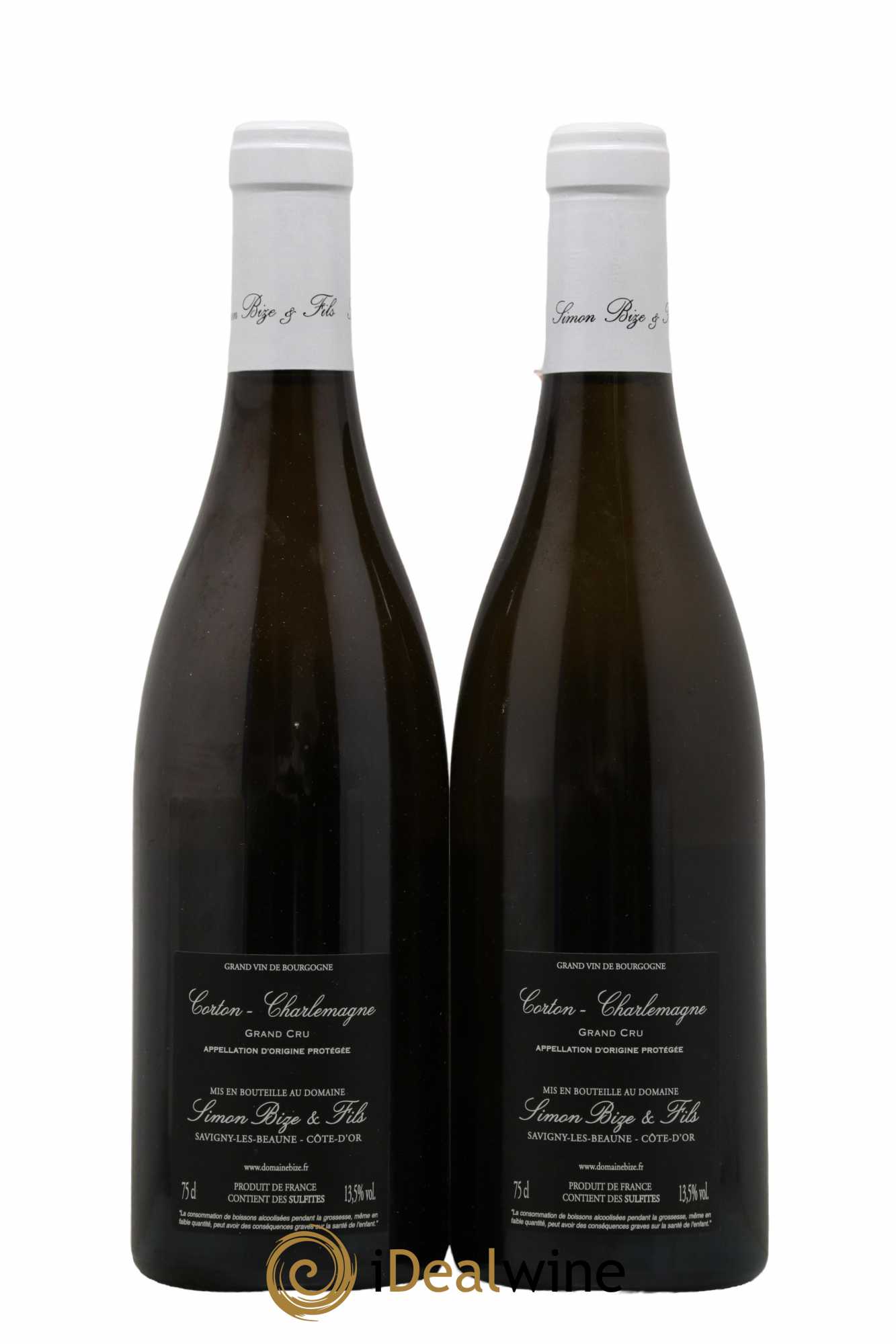 Corton-Charlemagne Grand Cru Simon Bize & Fils  2018 - Lot de 2 Bouteilles