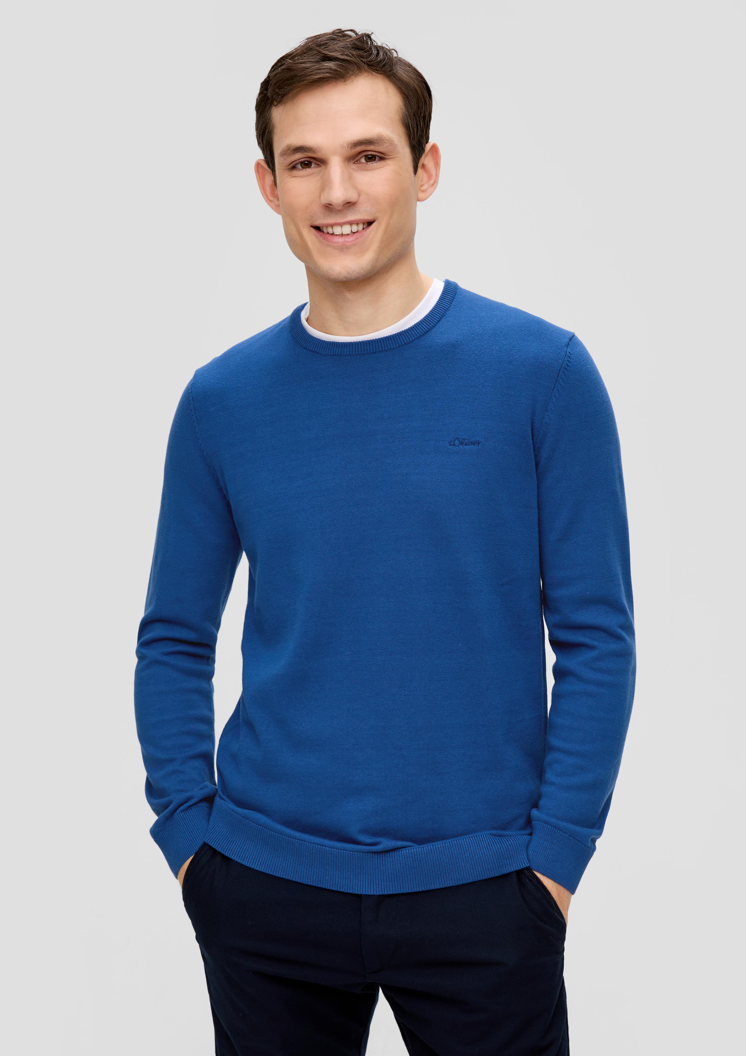 Strickpullover mit Logo-Stickerei  2143173-5620
