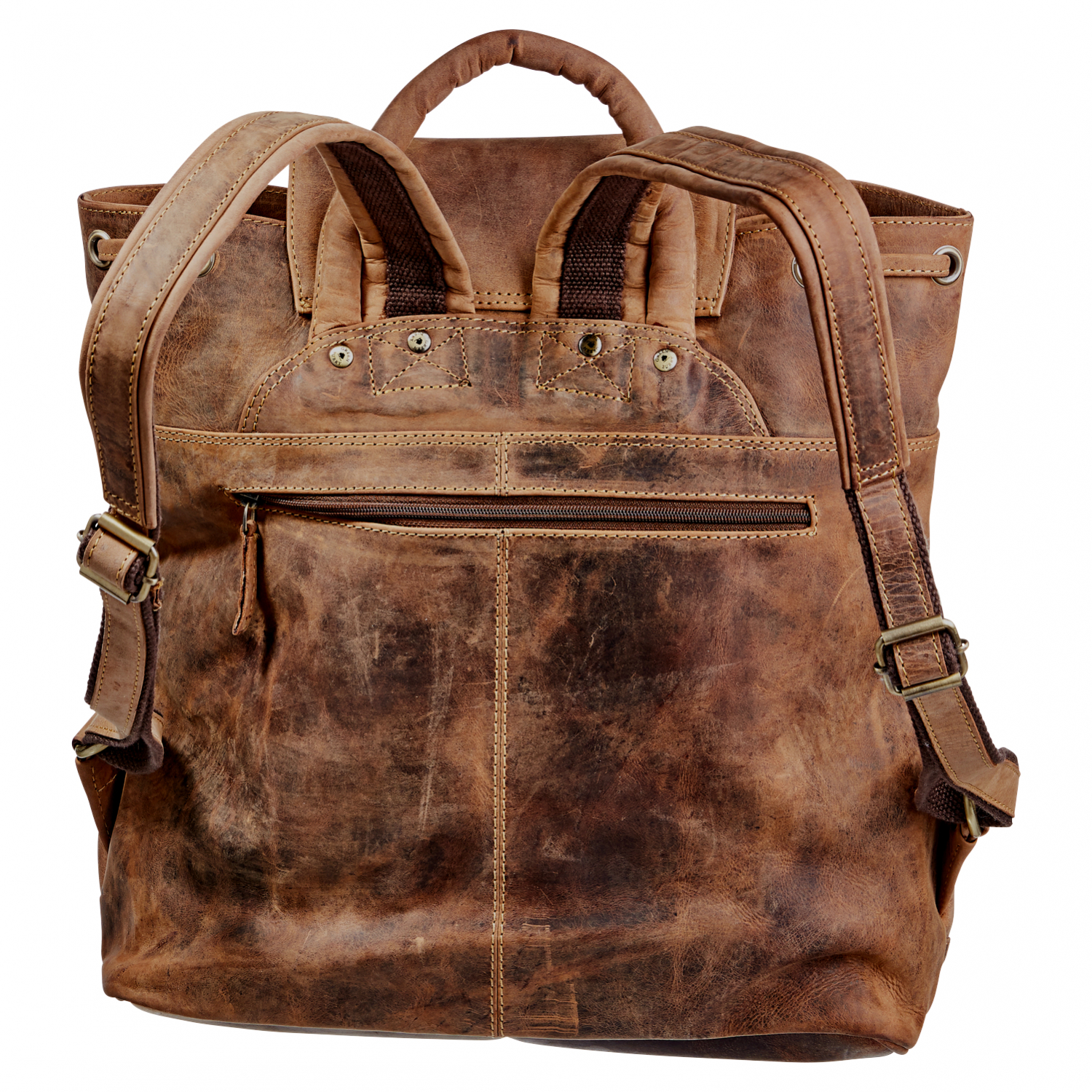 Green Burry Greenburry Vintage Flapzipt Rucksack (Leder)
