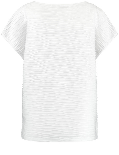 Shirt aus Struktur-Jersey