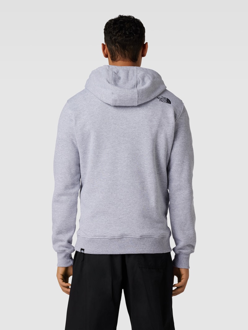 Hoodie mit Label-Print Modell 'Simple Dome' in hellgrau