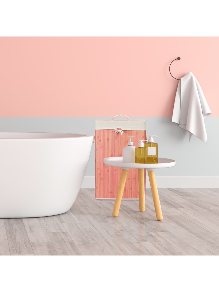 relaxdays 2 x Wäschekorb in Grün - (B)43,5 x (H)65,5 x (T)33,5 cm günstig kaufen onesize
