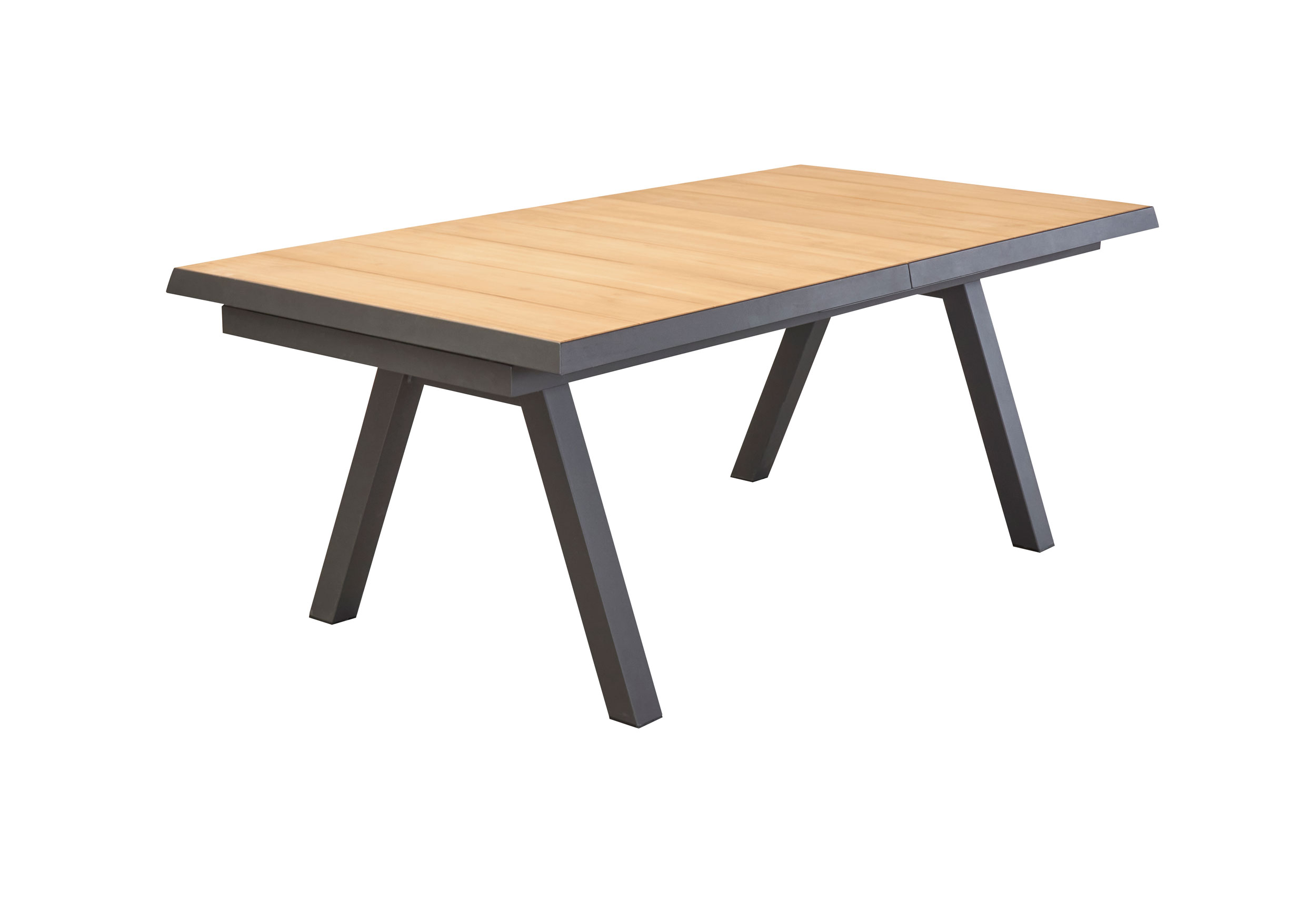 OUTDOORAusziehtisch Keramik/Teak