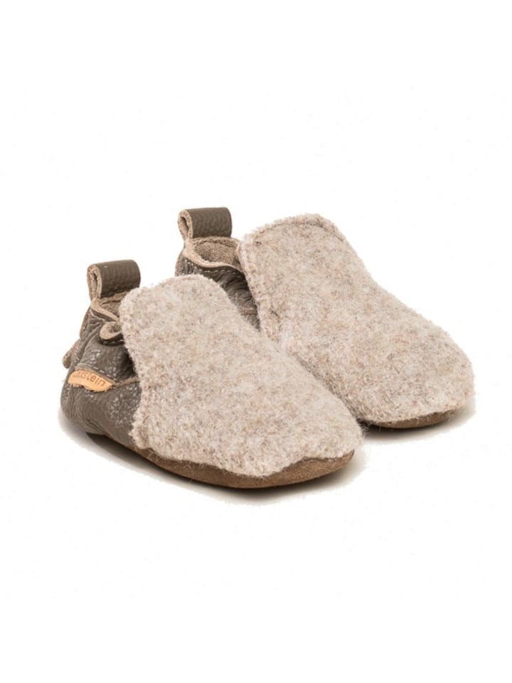 Gottstein Krabbelschuhe Plain in beige günstig kaufen 16/17