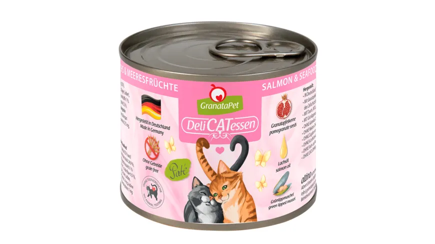 GranataPet Katzennassfutter Lachs & Meeresfrüchte 200 g