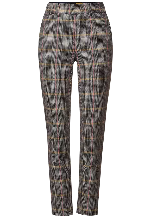 CECIL Casual Fit Hose in Glencheck