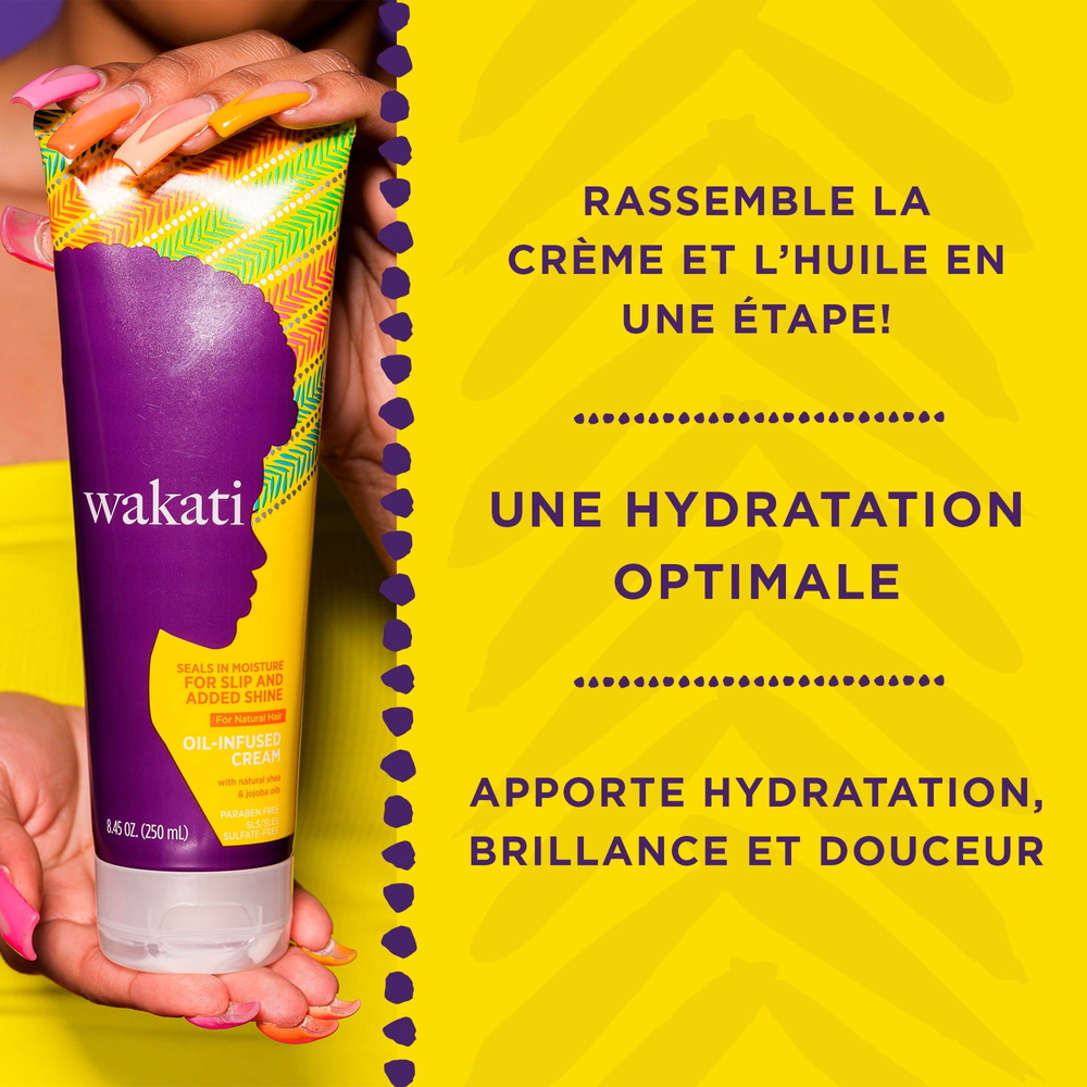 wakati Crème Infusée d'Huile Crème pour cheveux