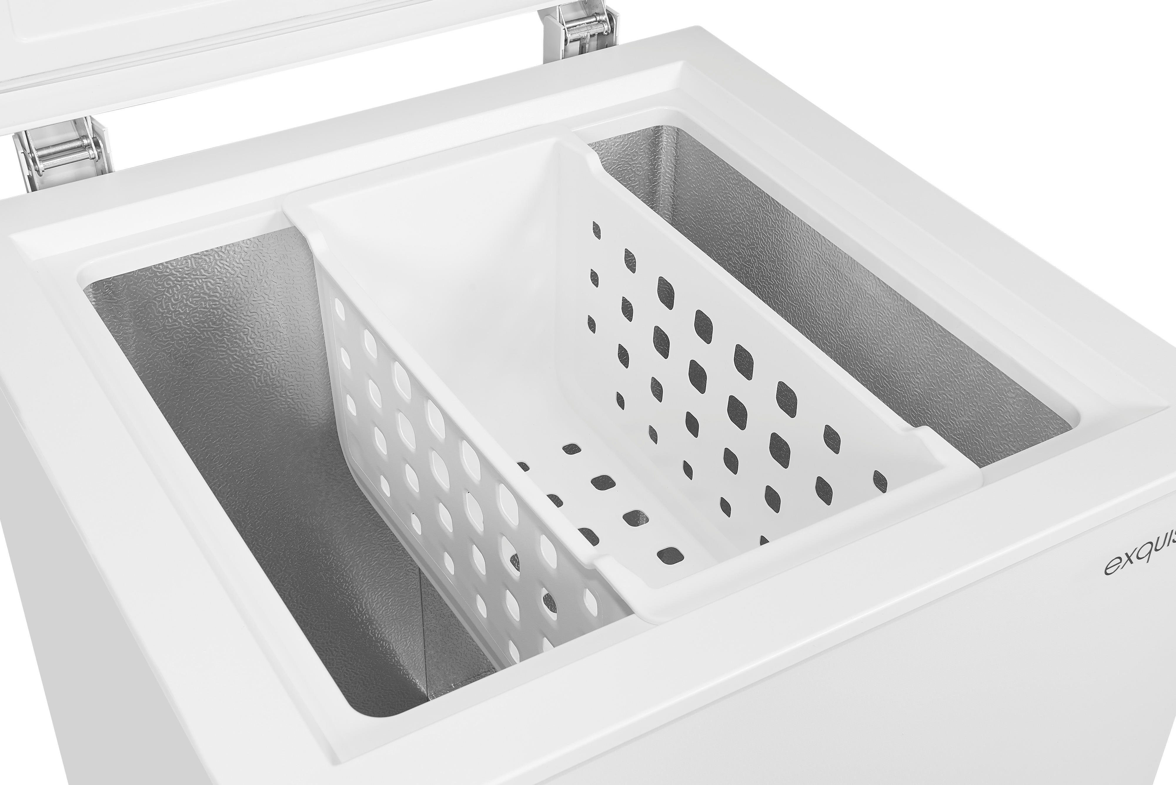 exquisit Gefriertruhe GT100-E-040E, 54.5 cm breit, 98 l, kompakt mit Thermostat