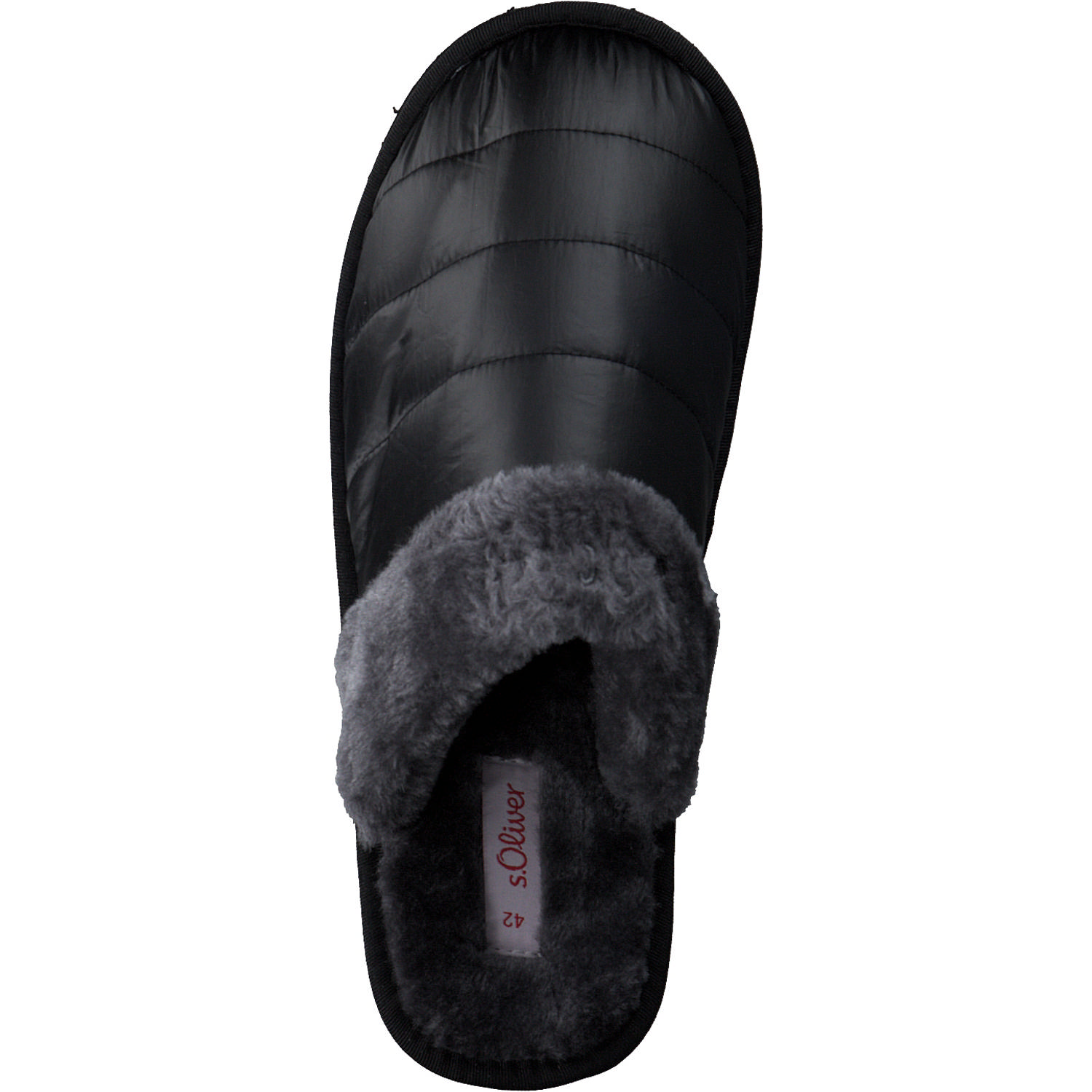 s. Oliver 27102, Filzpantoffeln, Damen, black