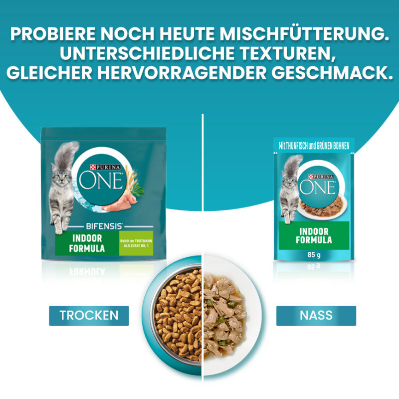 Purina ONE Trockenfutter Purina ONE BIFENSIS Indoor Formula für Hauskatzen 2,8 kg