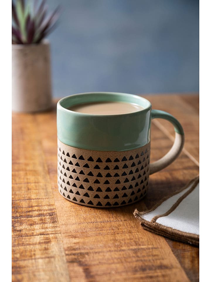 Mikasa 2er-Set: Tassen in Mint/ Beige - 390 ml günstig kaufen onesize
