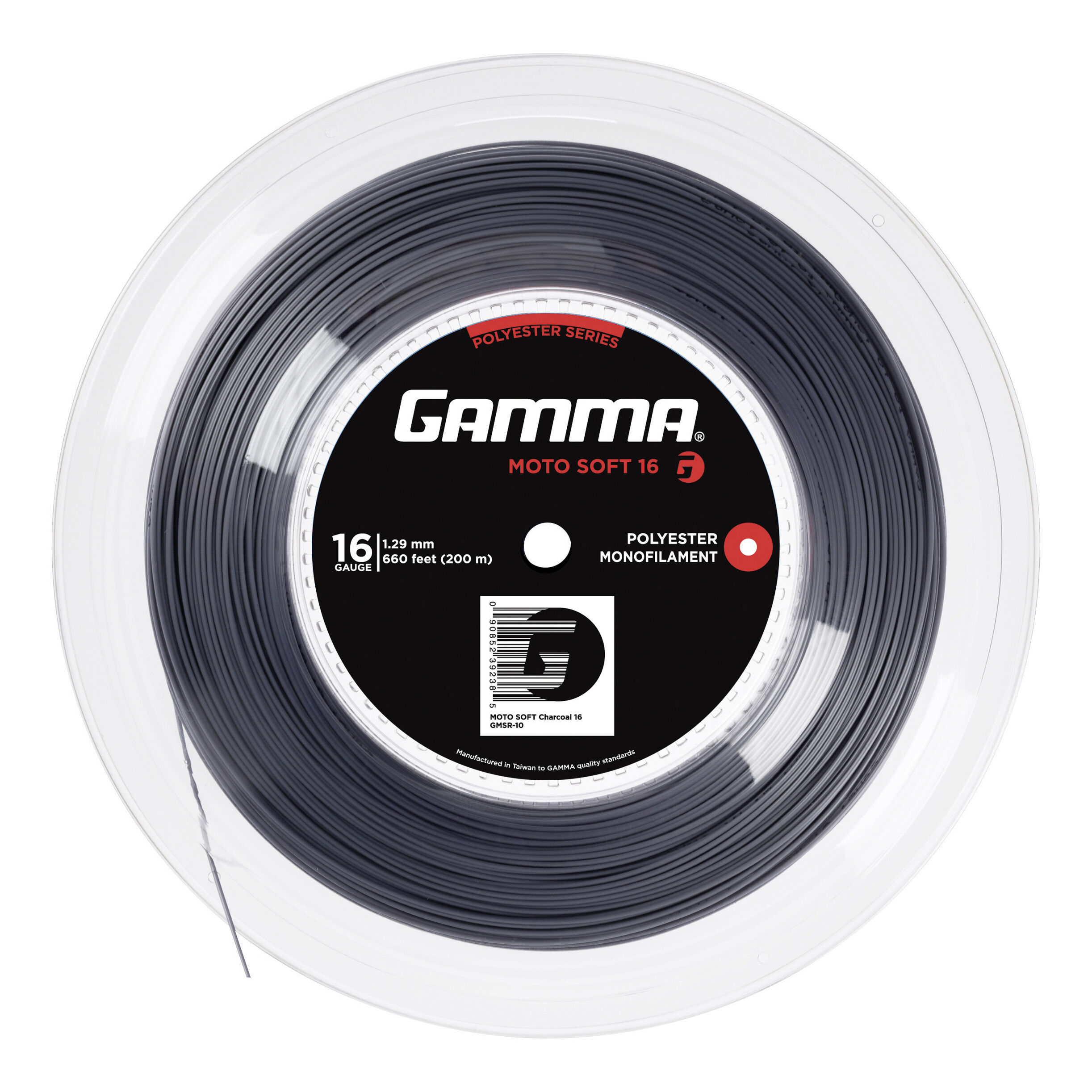 Moto Soft Charcoal Saitenrolle 200m - Grau