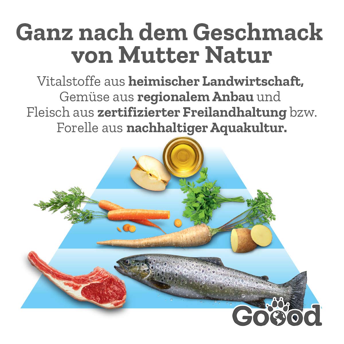 Goood Mini Junior Freilandlamm & nachhaltige Forelle bei ZooRoyal