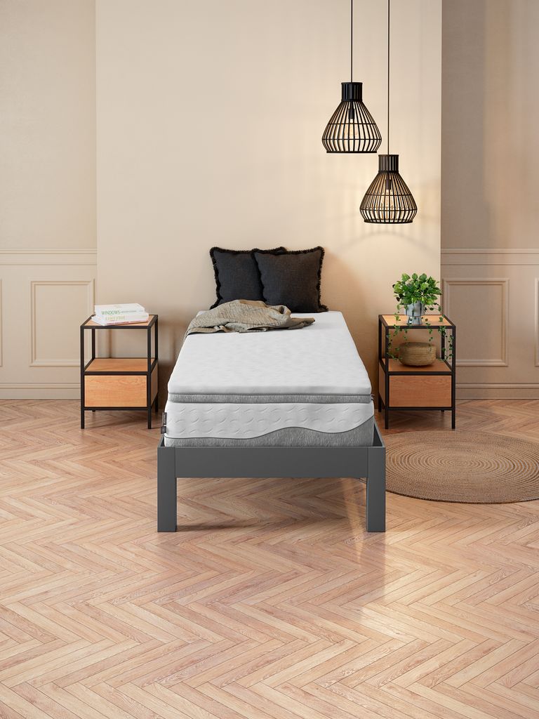 WELLPUR BOKSELVI GT110 gold Nakładka na materac 75x200 WELLPUR BOKSELVI GT110 grey