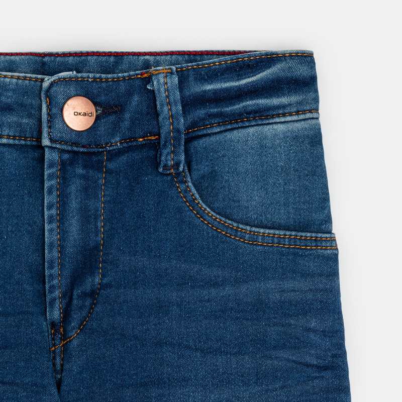 Jean 5 poches skinny bleu Fille