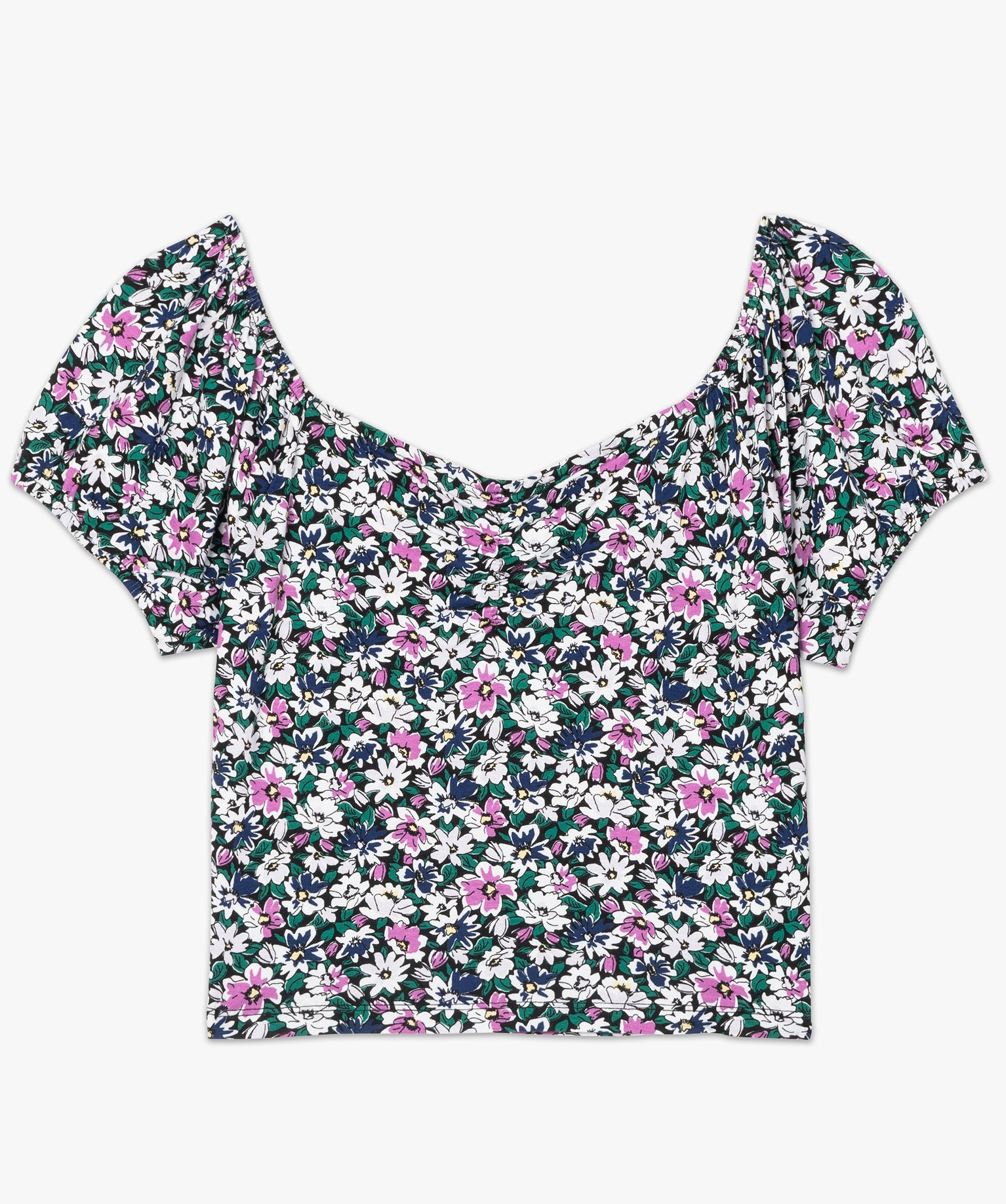 Haut de pyjama femme à motifs fleuris – LuluCastagnette imprime | GEMO