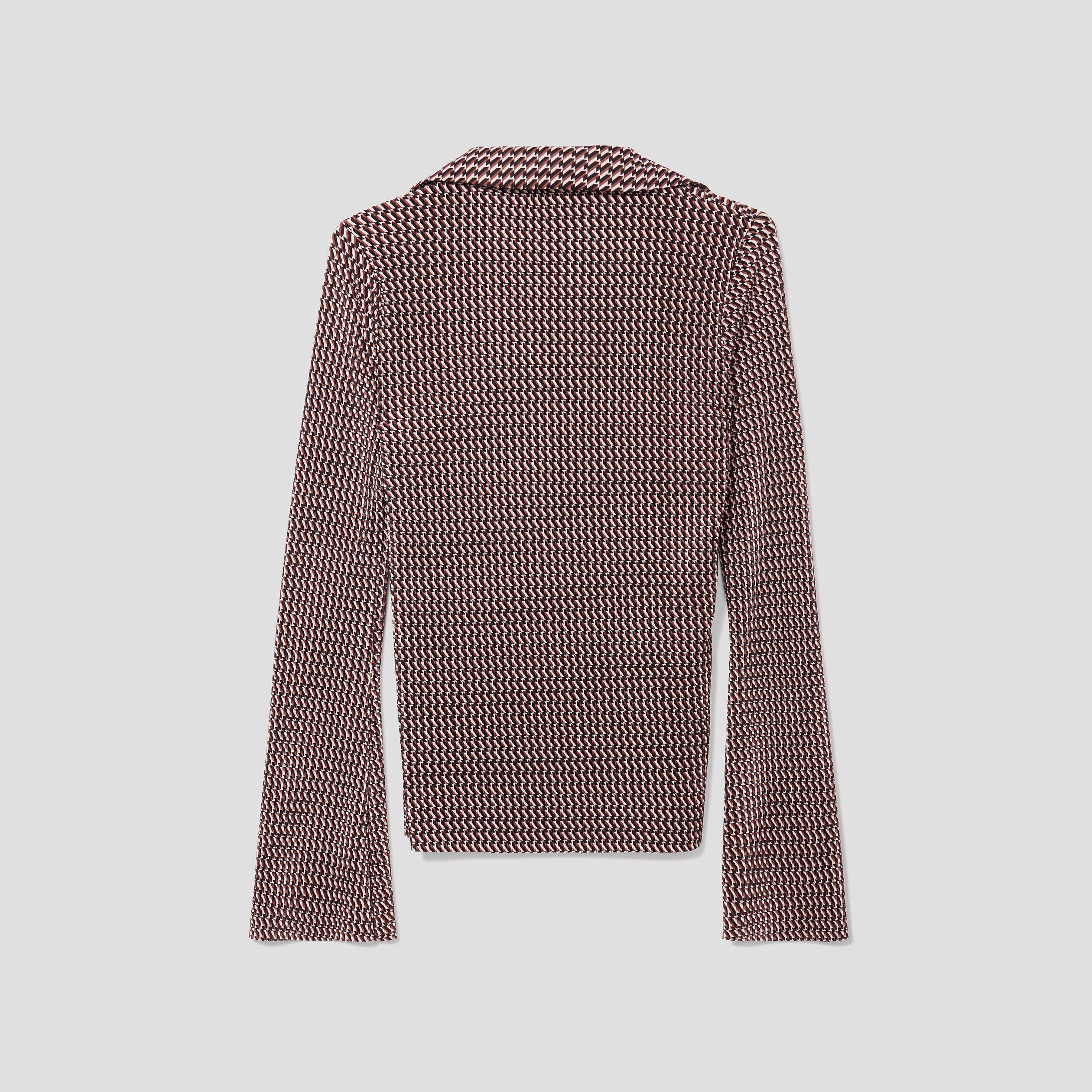 T-shirt manches longues marron femme | Cache Cache