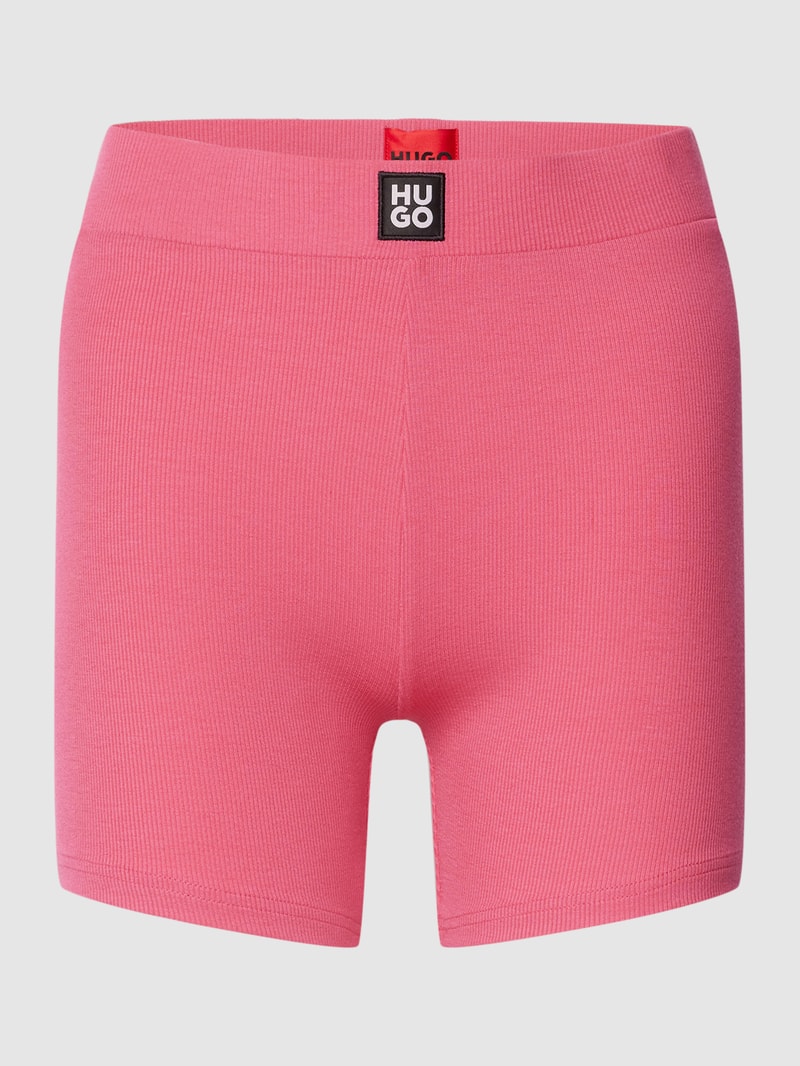 Shorts mit Label-Patch Modell 'NAIANI' in pink