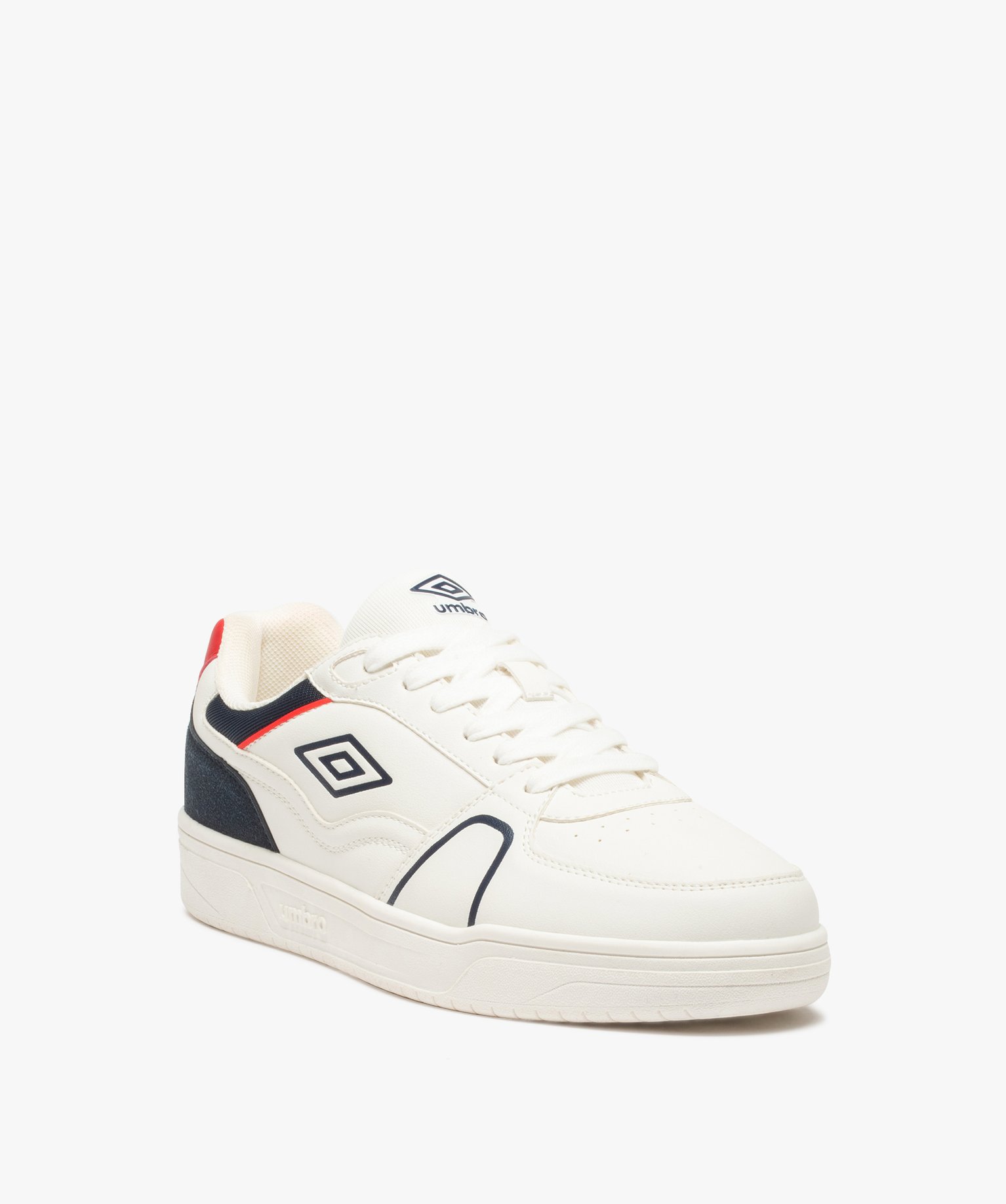 Baskets homme style rétro à détails colorés – Umbro Pablo blanc | GEMO