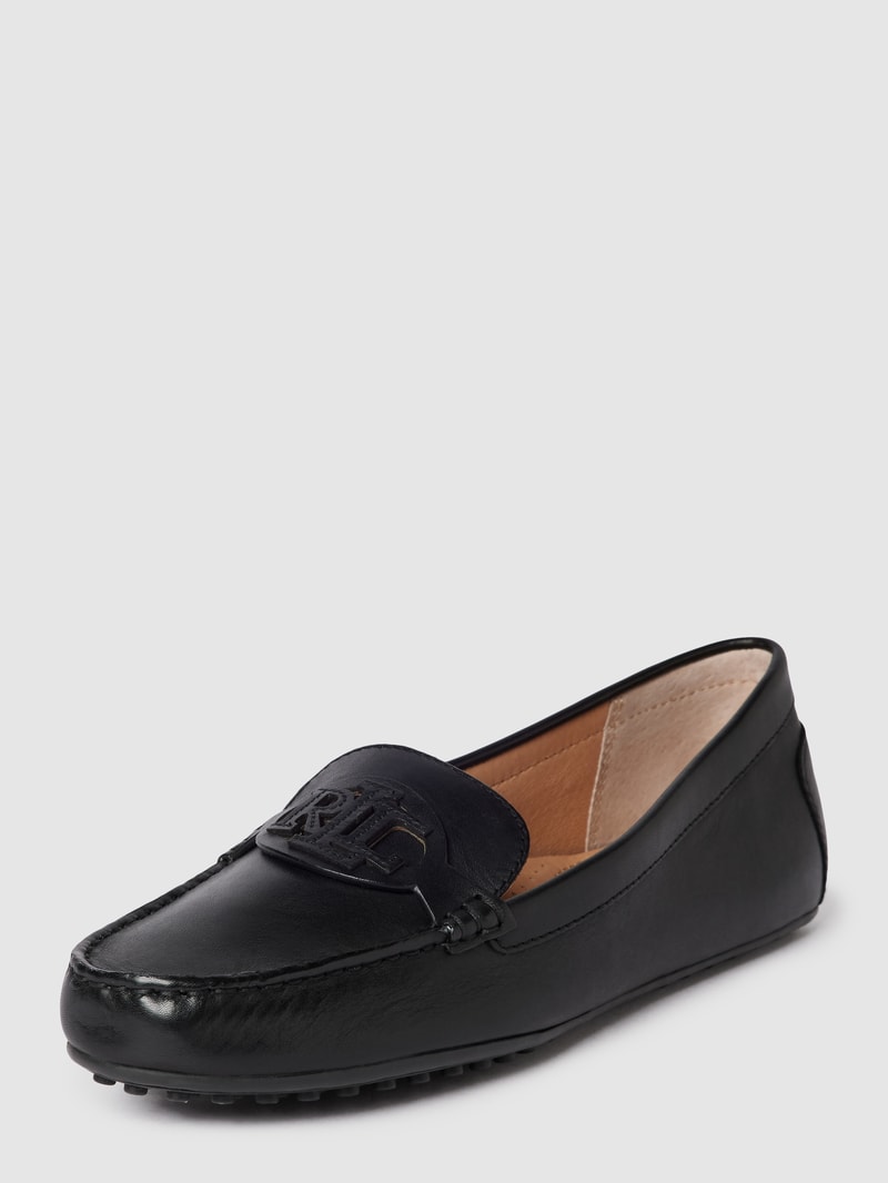 Loafer aus Leder in schwarz