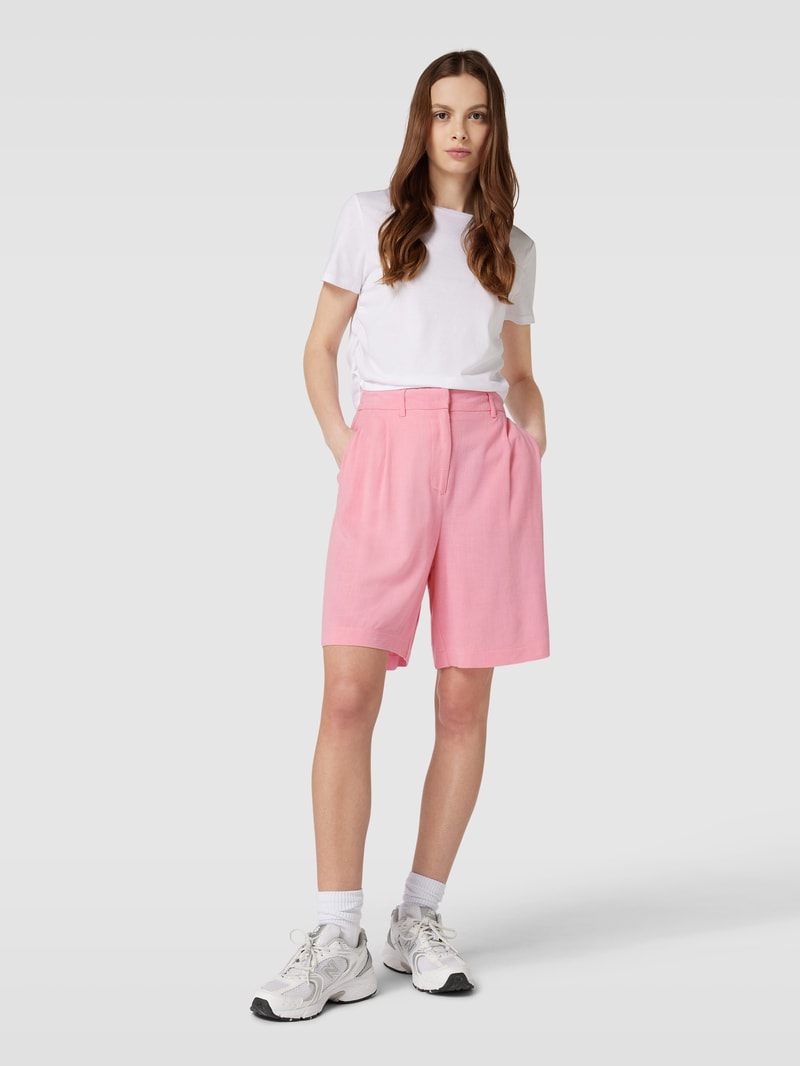 Shorts mit Bundfalten Modell 'VINSTY' in pink