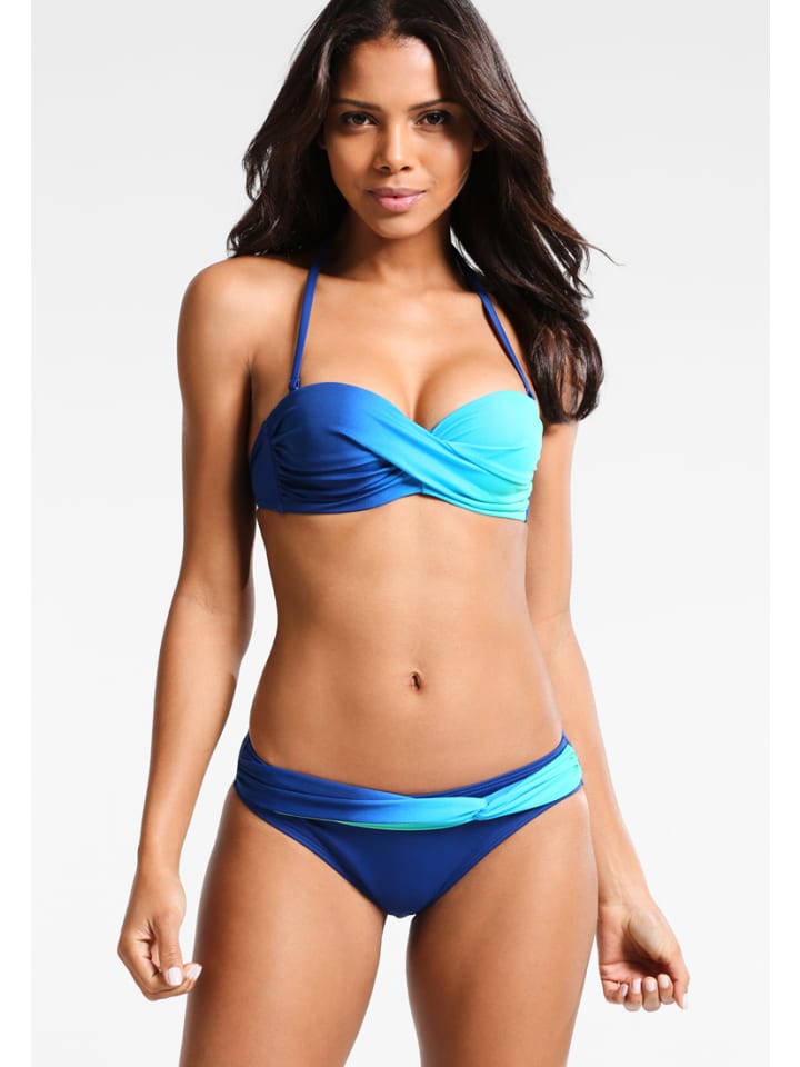 LASCANA Bügel-Bandeau-Bikini in blau-türkis günstig kaufen