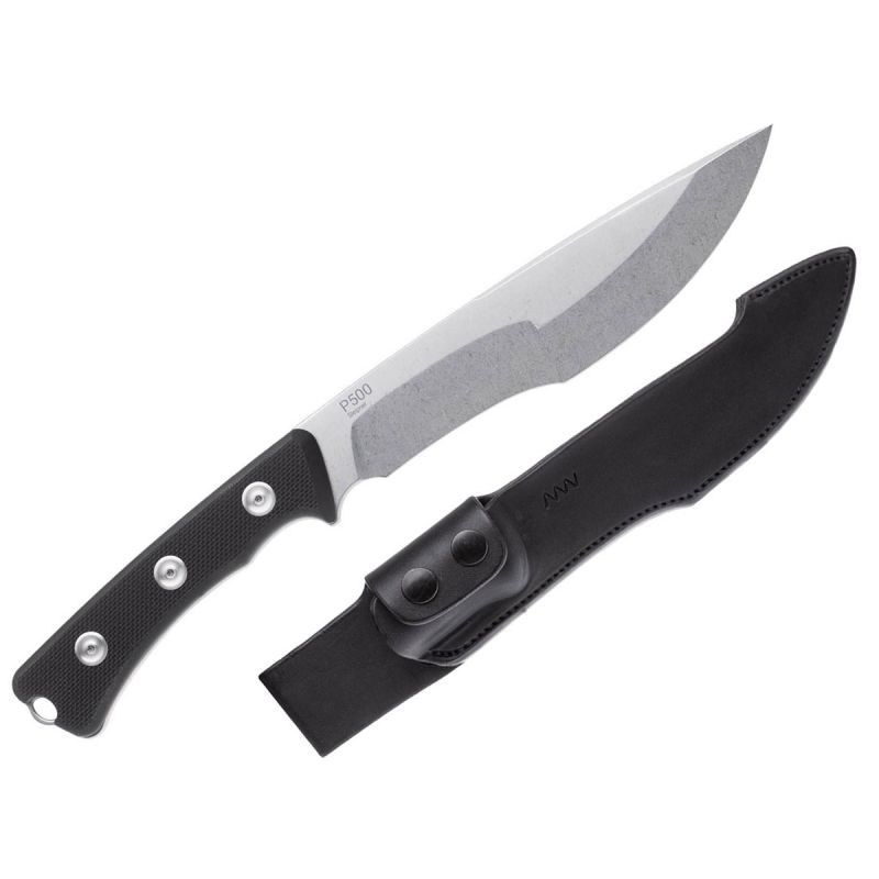 ANV Knives P500 Stonewash G10 Black Coarse ANVP500-006
