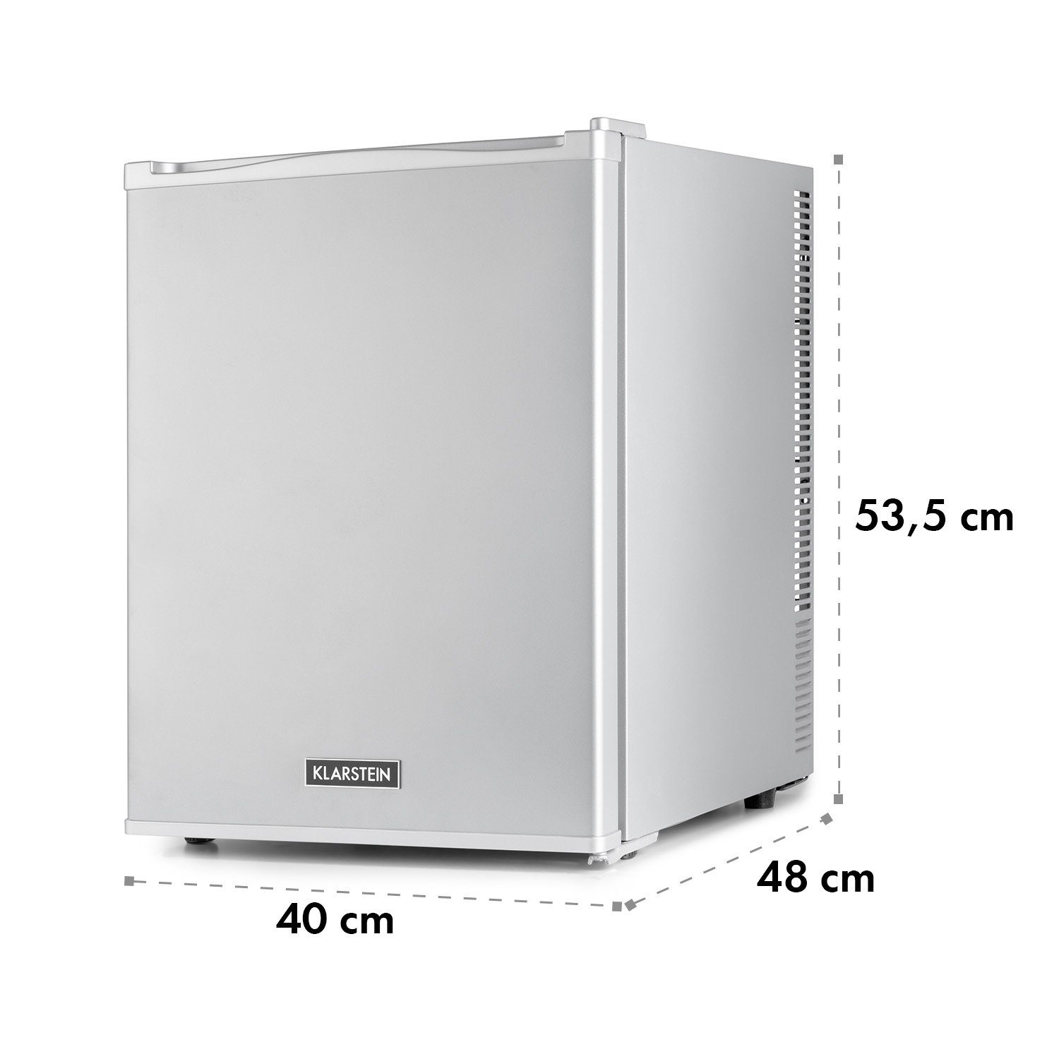 Klarstein Table Top Kühlschrank HEA-HappyHour-42Slb 10035246A, 53.5 cm hoch, 40 cm breit, Hausbar Minikühlschrank ohne Gefrierfach klein Kühlschrank Getränke