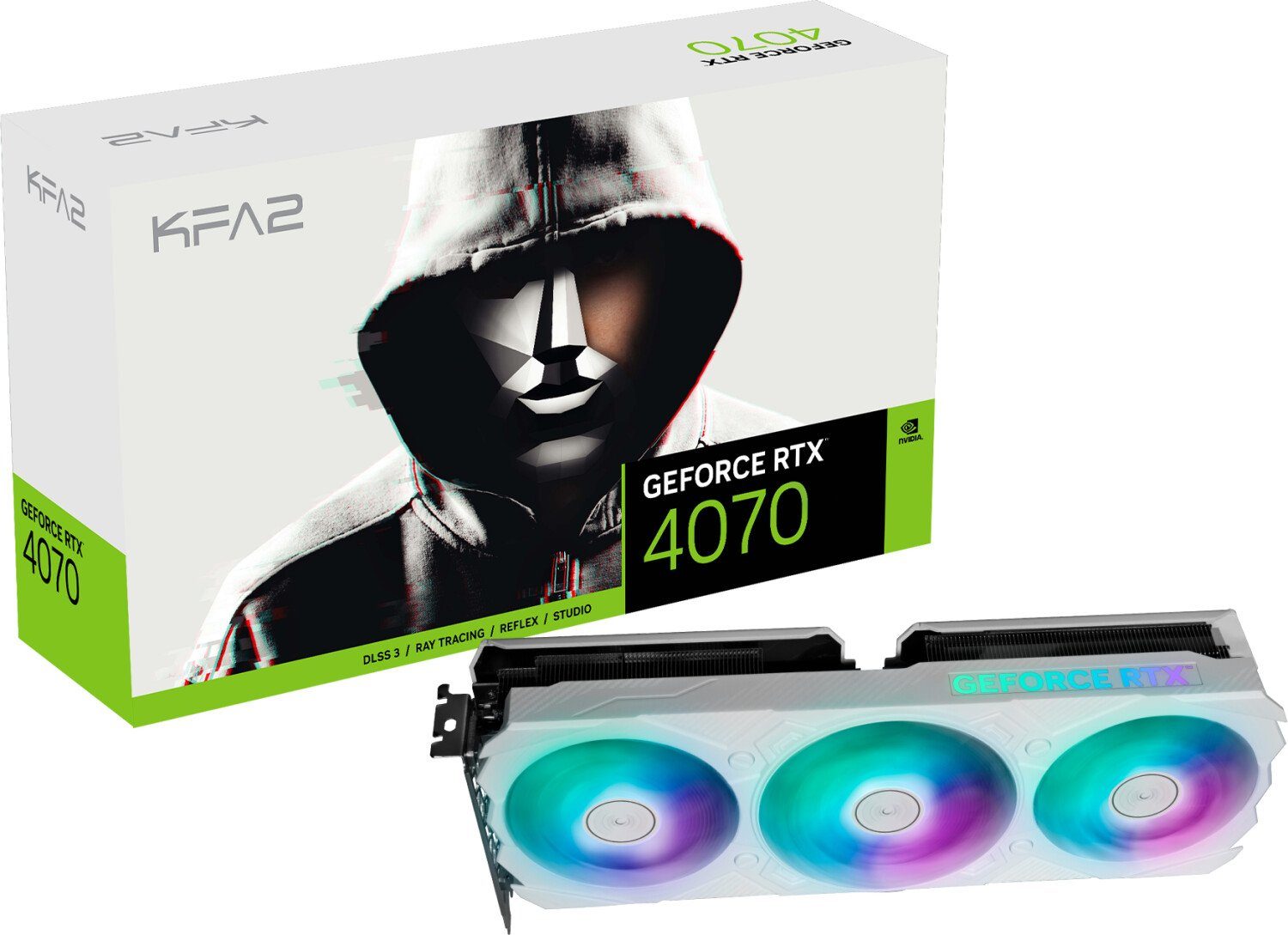 KFA2 GeForce RTX 4070 EX Gamer White Grafikkarte
