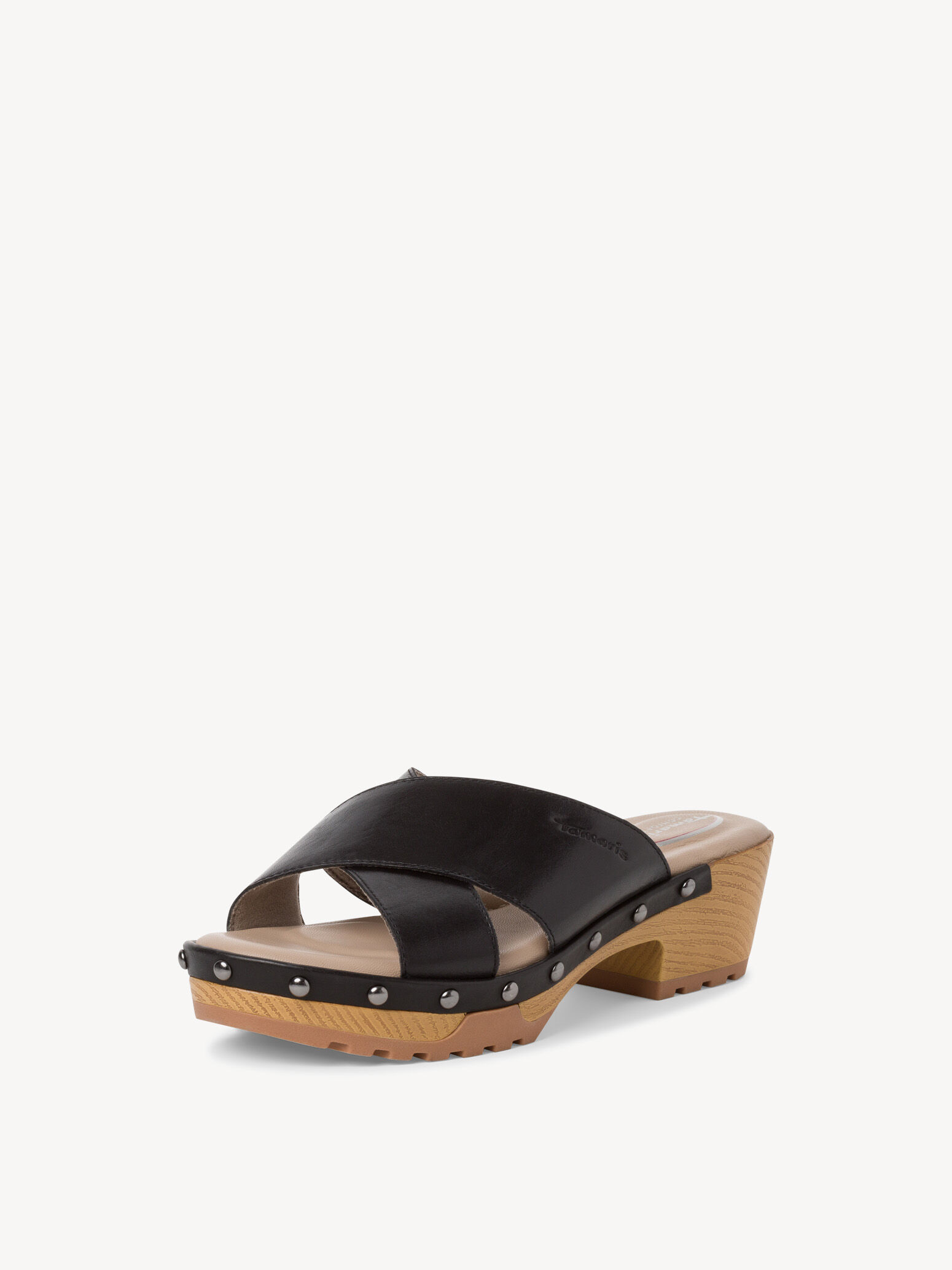 Mule en cuir - noir