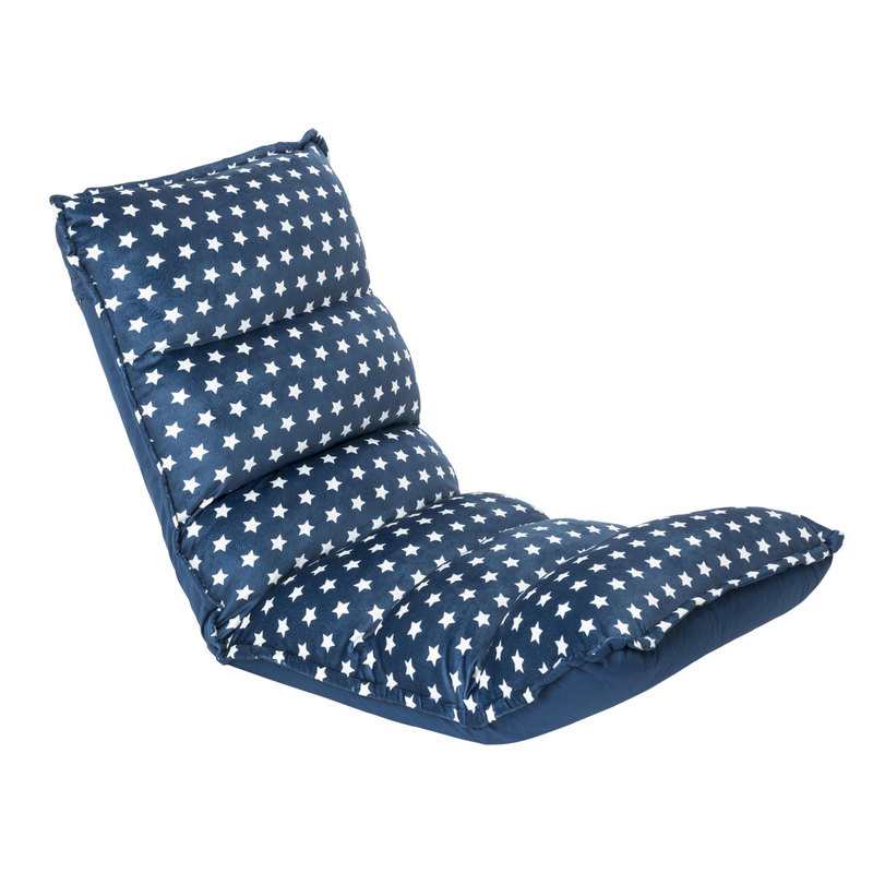 Fauteuil multi-positions étoiles bleu et blanc Oxybul