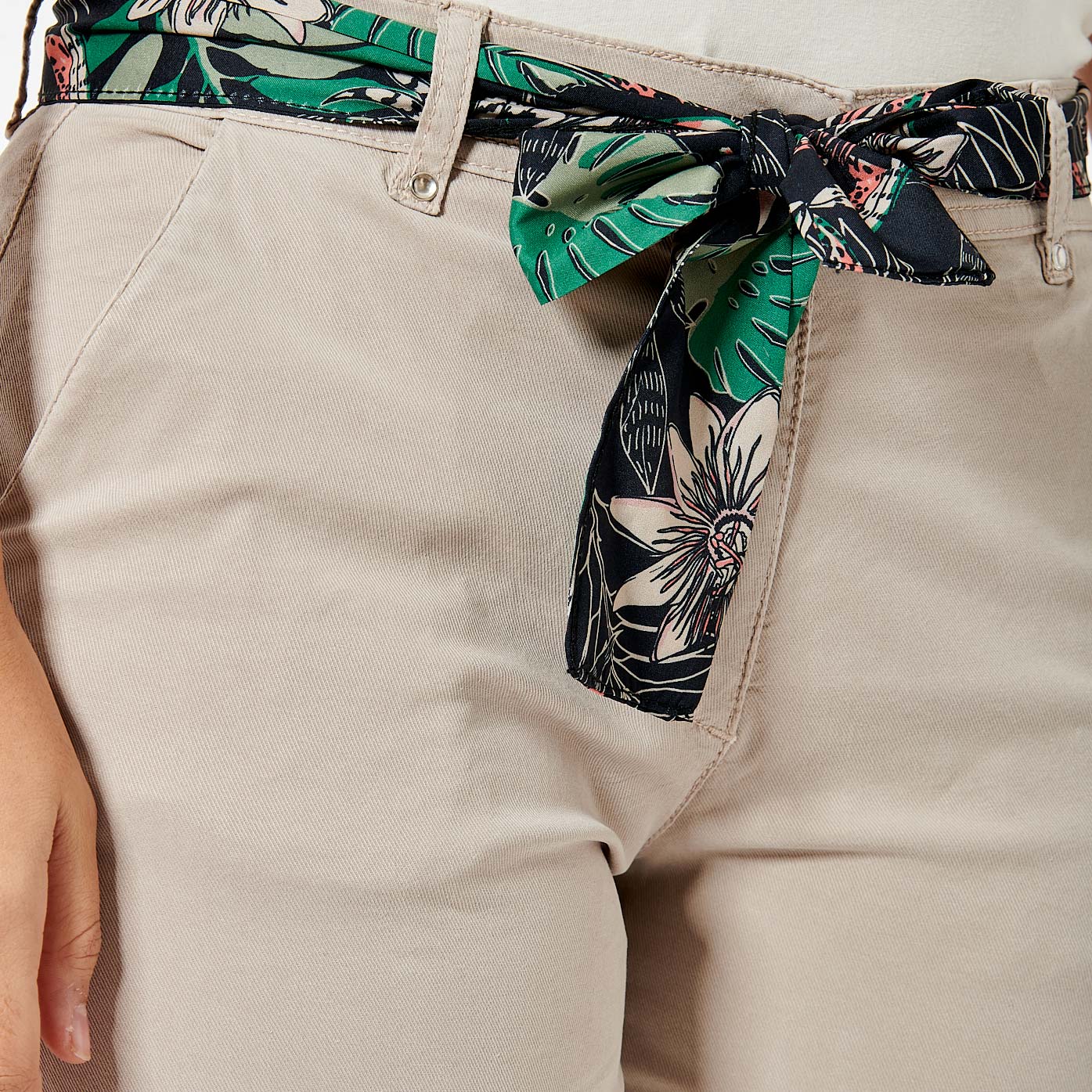 ALBAN  Pantalon beige Femme