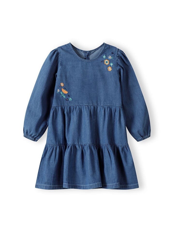 Minoti Jeanskleid Fleurs 2 in blau günstig kaufen