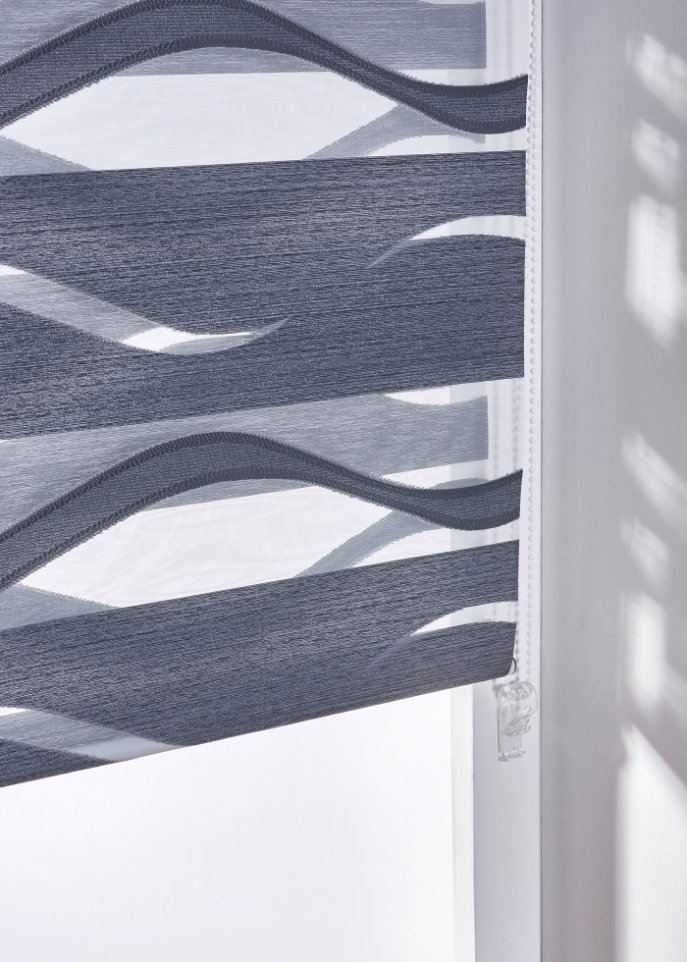 Jacquard Doppelrollo zweifarbig