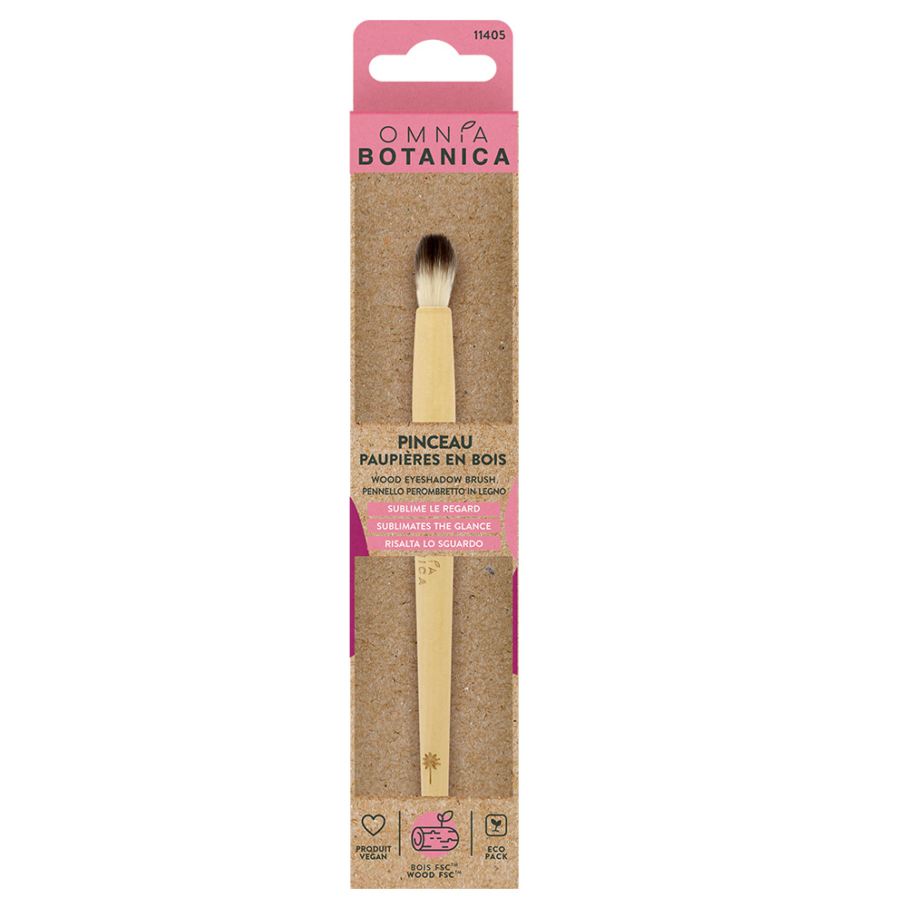 Omnia Botanica PINCEAU PAUPIERES EN BOIS PINCEAU MAQUILLAGE