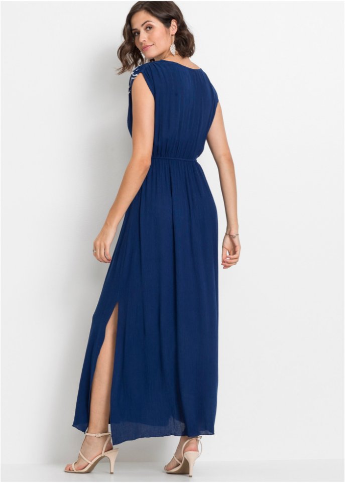 Maxikleid mit Stickerei