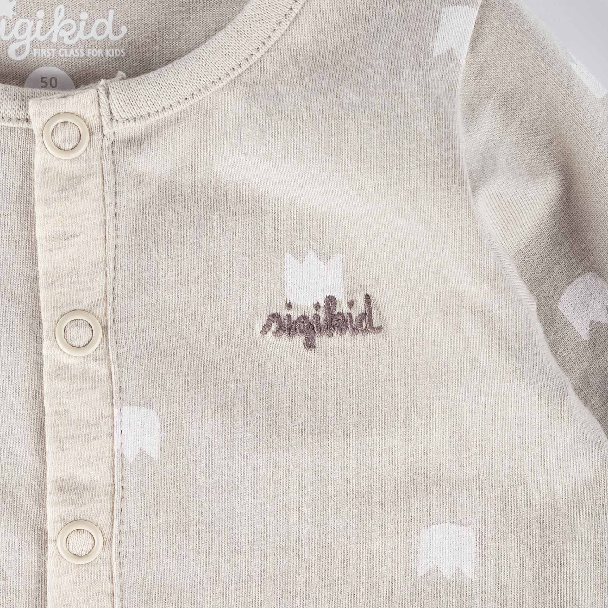 Baby Overall Krönchen Bär, beige