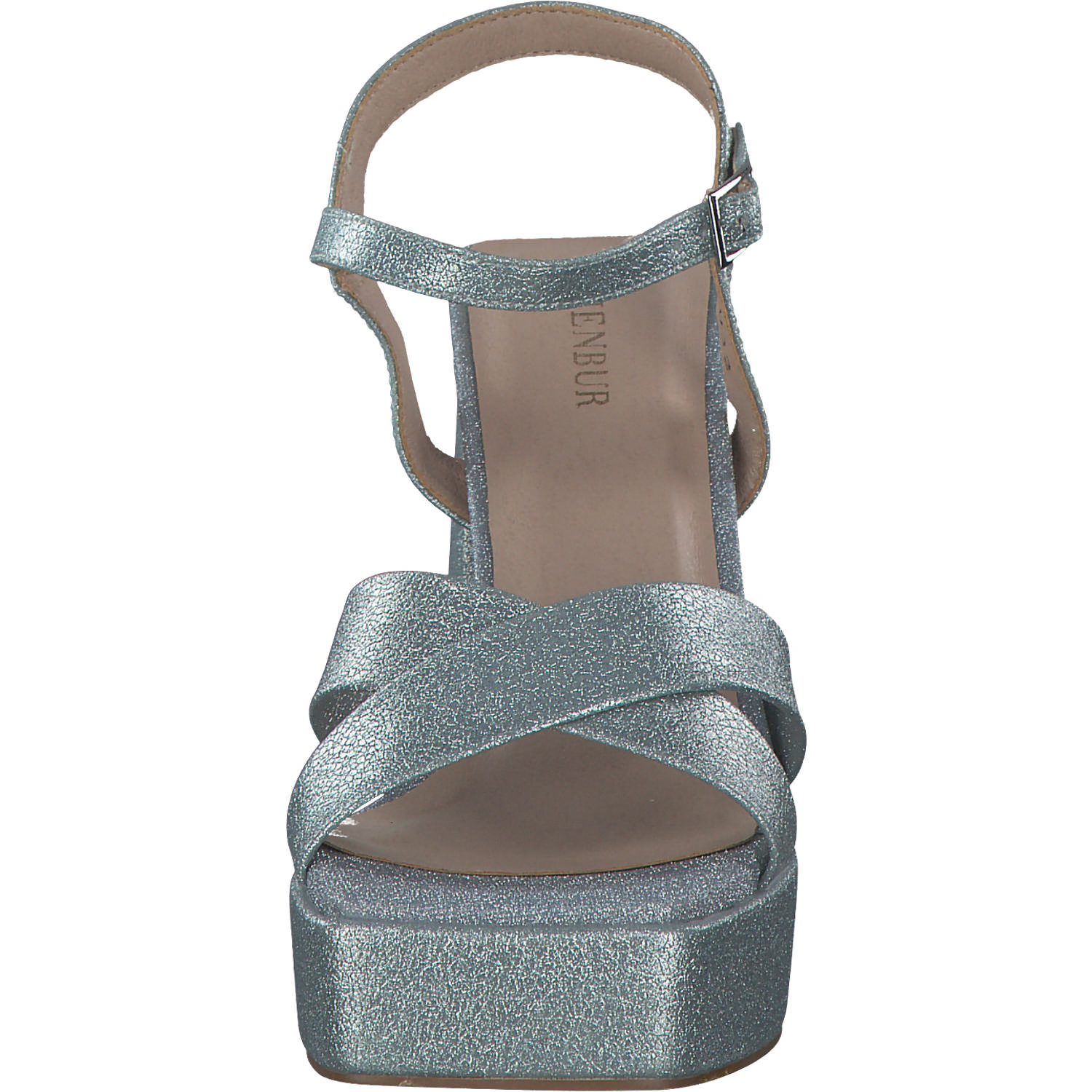 Menbur 24032, Plateau-Sandaletten, Damen, blue shadow