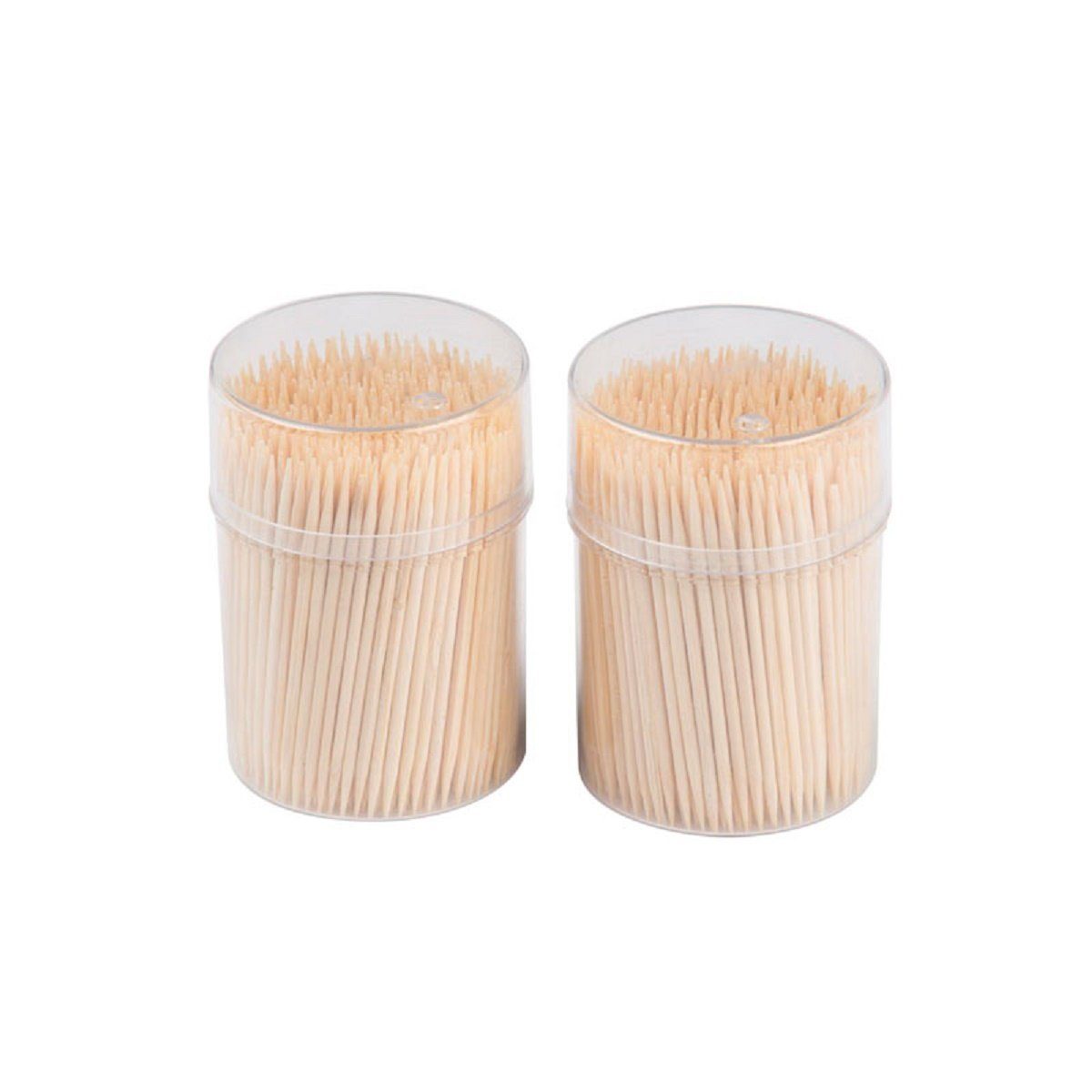 COFI 1453 Mundpflegecenter 2x 500 Stk. Zahnstocher aus natürlichem Bambus, 1000-tlg.
