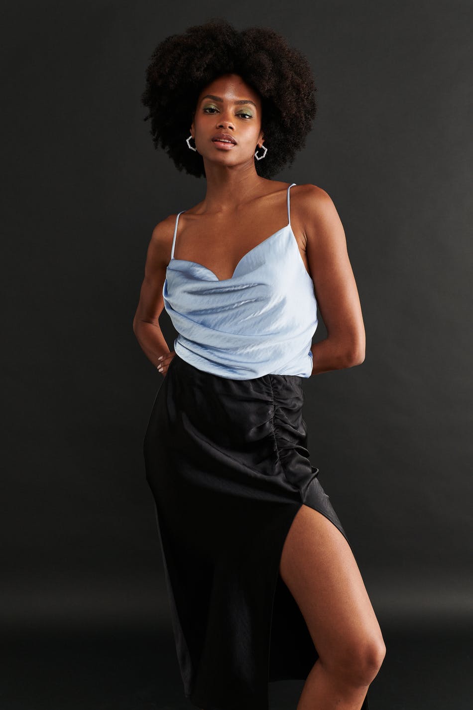 Sandra cowlneck singlet