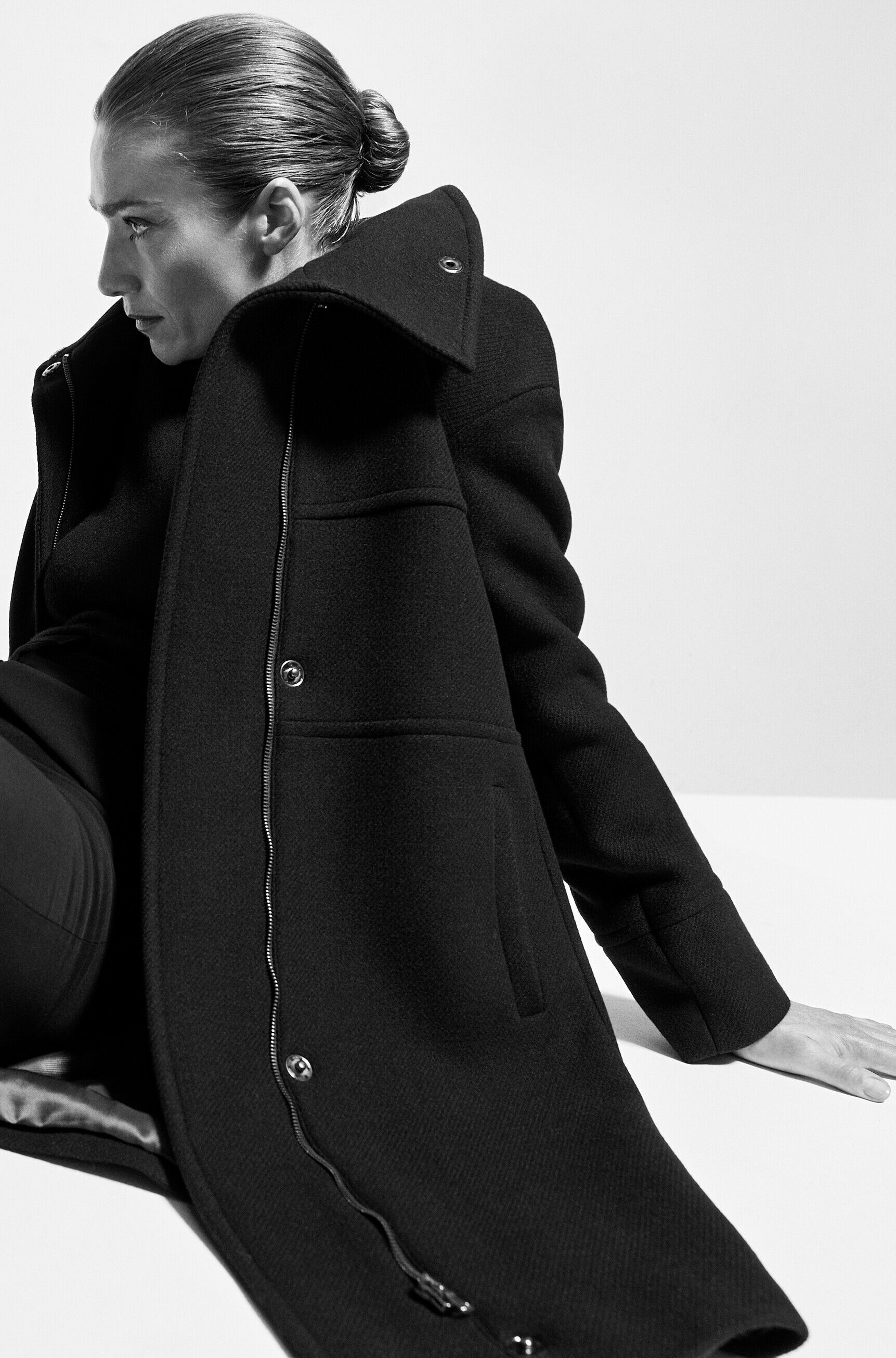 manteau edgar bleu marine femme