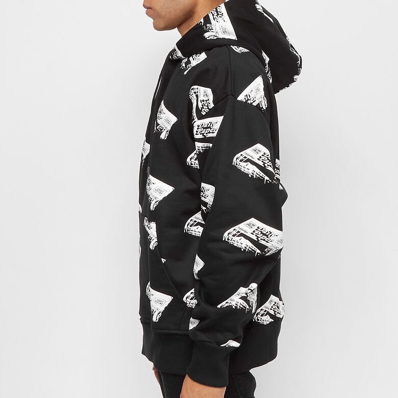 Daily Paper Nina Hoodie black newspaper