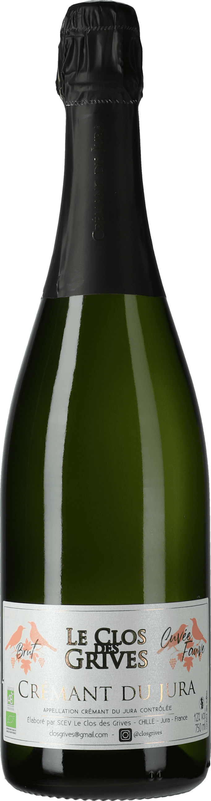 Le Clos des Grives: Cremant du Jura Cuvée Fauve Brut