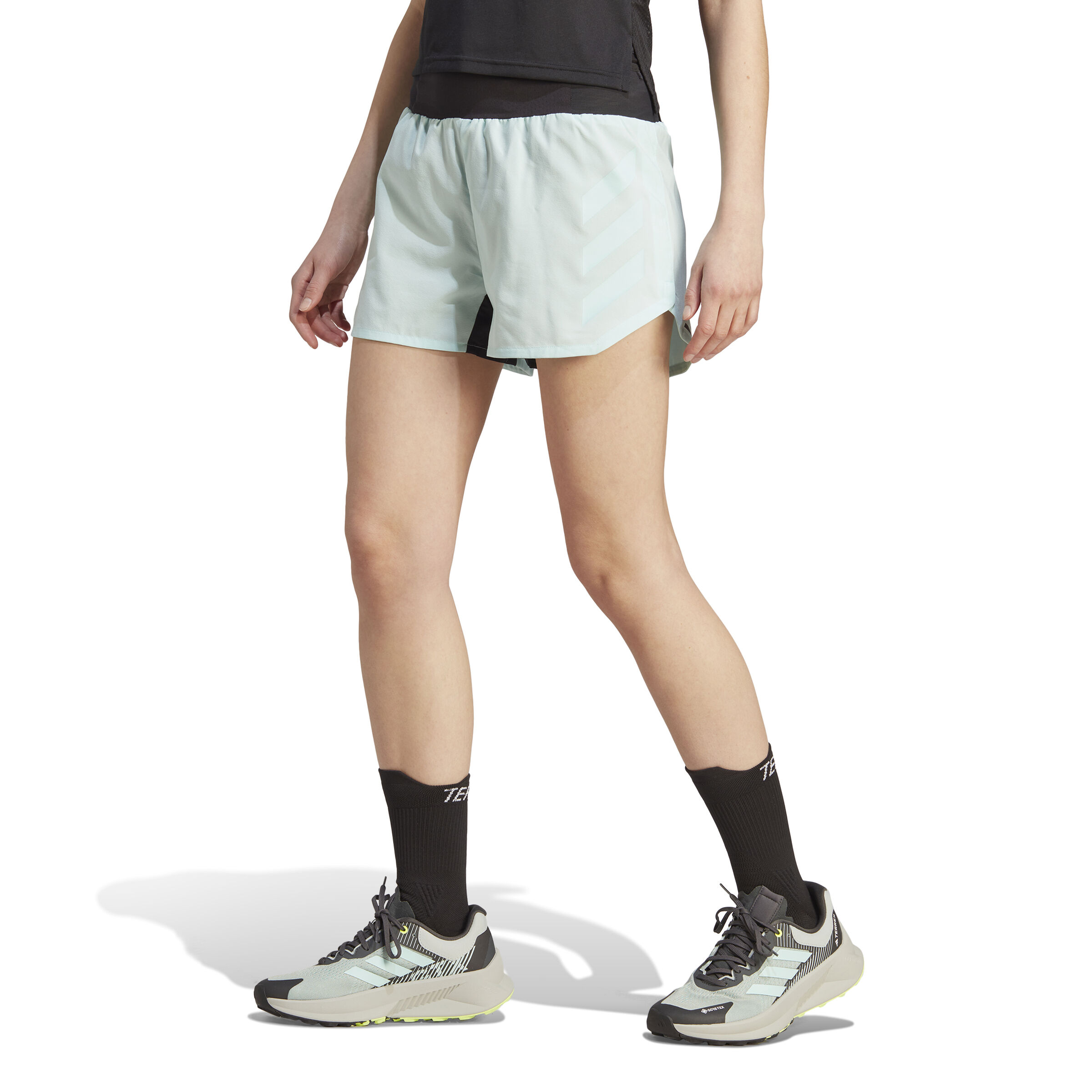 Terrex AGR 3in Laufshorts Damen - Hellblau