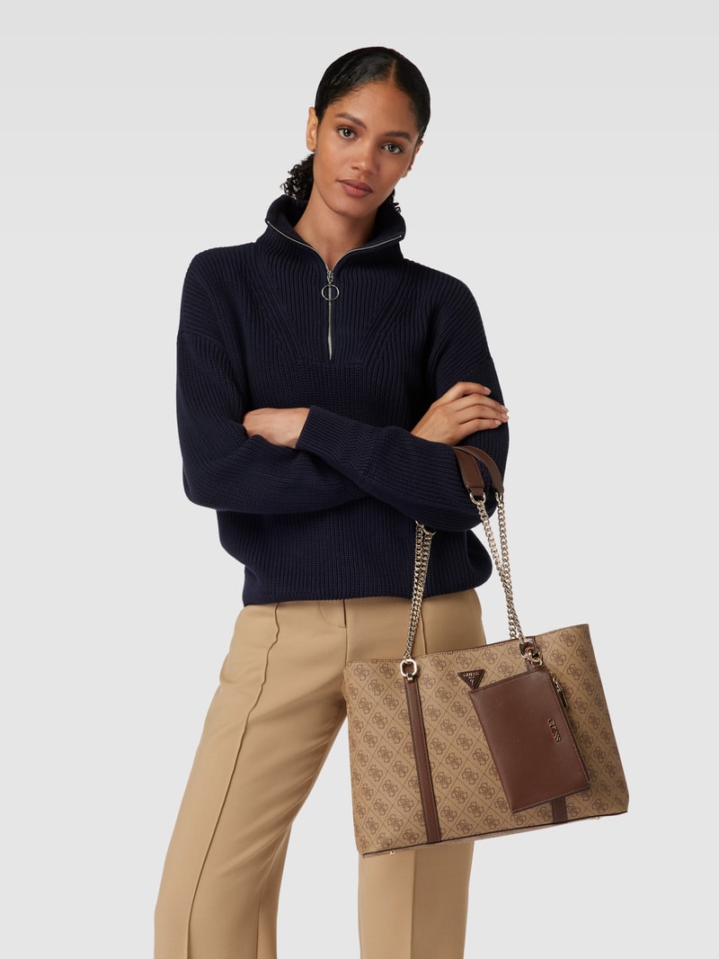 Tote Bag mit Henkeln in metallic Modell 'CRAIG' in beige