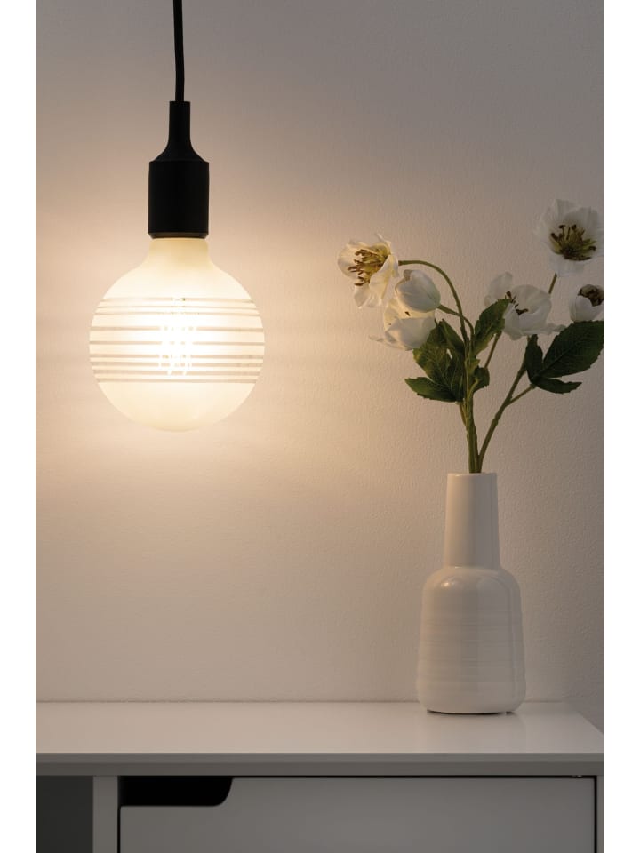 paulmann LED G125 Ringspiegel Weiß matt liniert E27 F günstig kaufen onesize