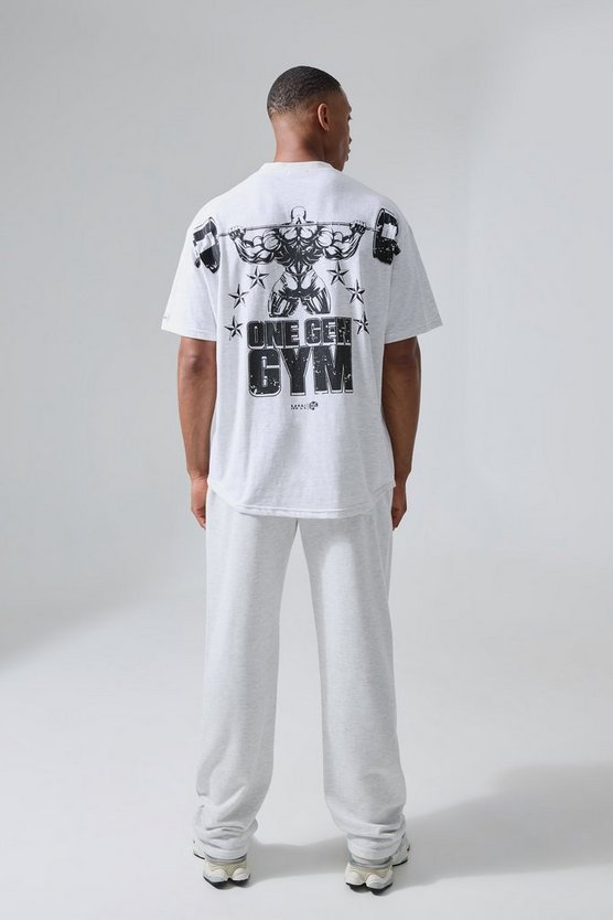 Man Active X Og Gym Oversize T-Shirt mit Xxl Print