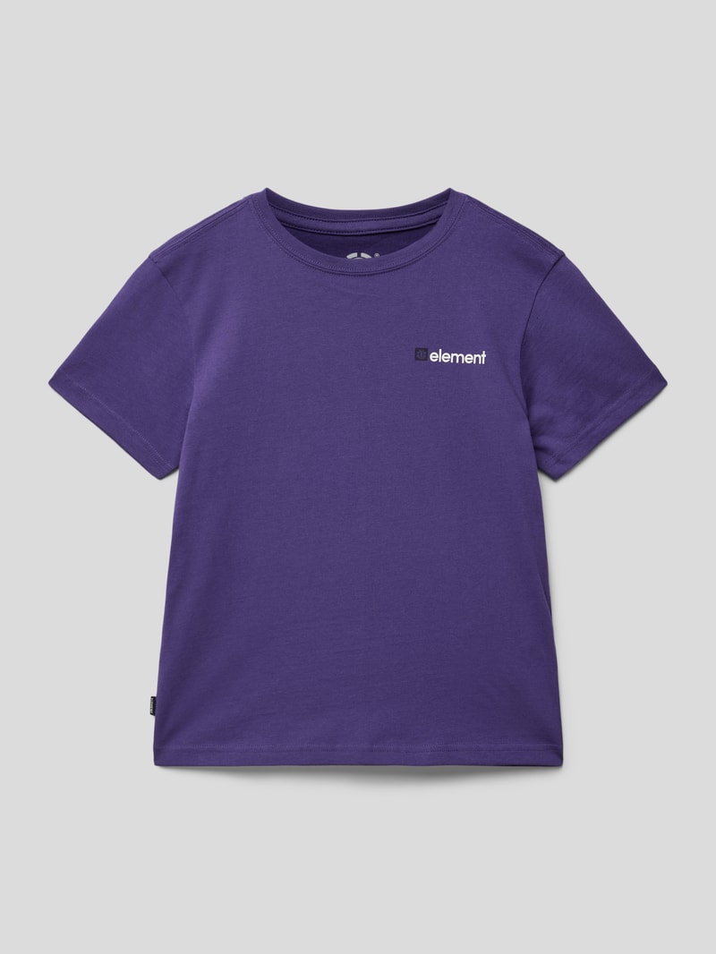 T-Shirt mit Label-Print Modell 'JOINT 2.0' in pflaume