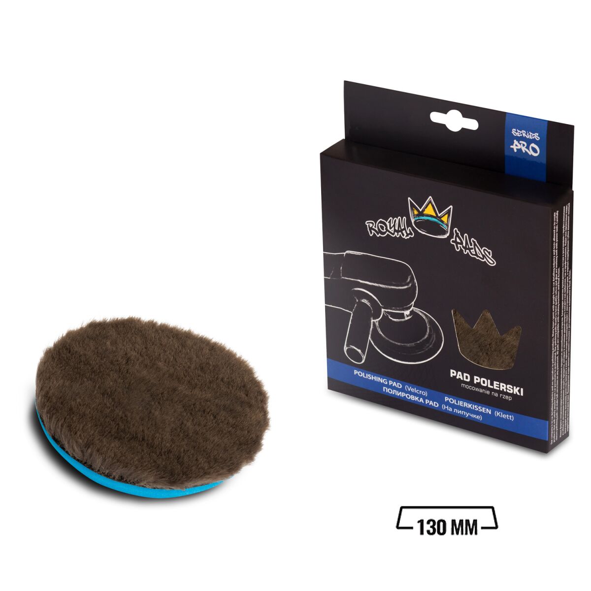 Royal Pads - PRO Synthetic WoolCut Woll-Polierpad 130mm