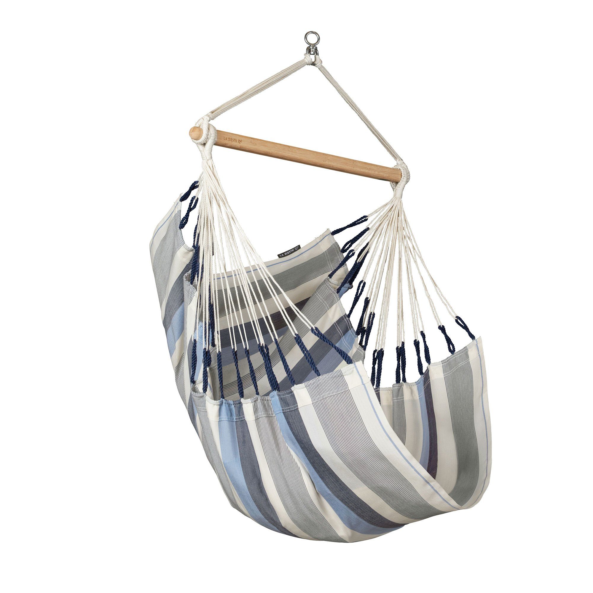 La Siesta Hängestuhl Hängestuhl Domingo Sea Salt - Wetterbeständiger Hängesessel Basic, Hochwertige Qualität